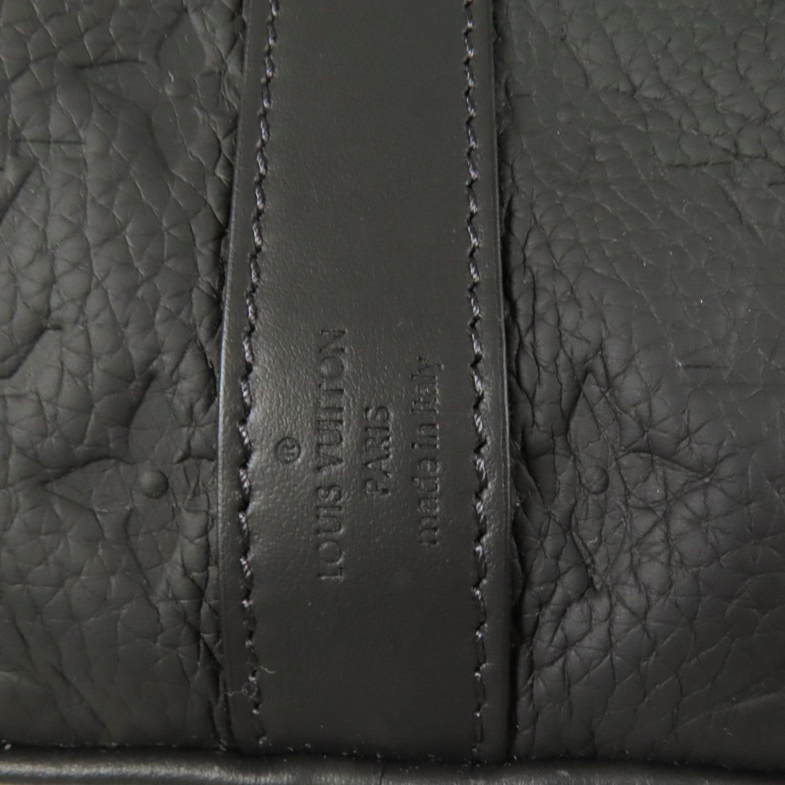 LOUIS VUITTON Monogram Taurillon Keepall Bandouliere35手挽肩背兩用袋