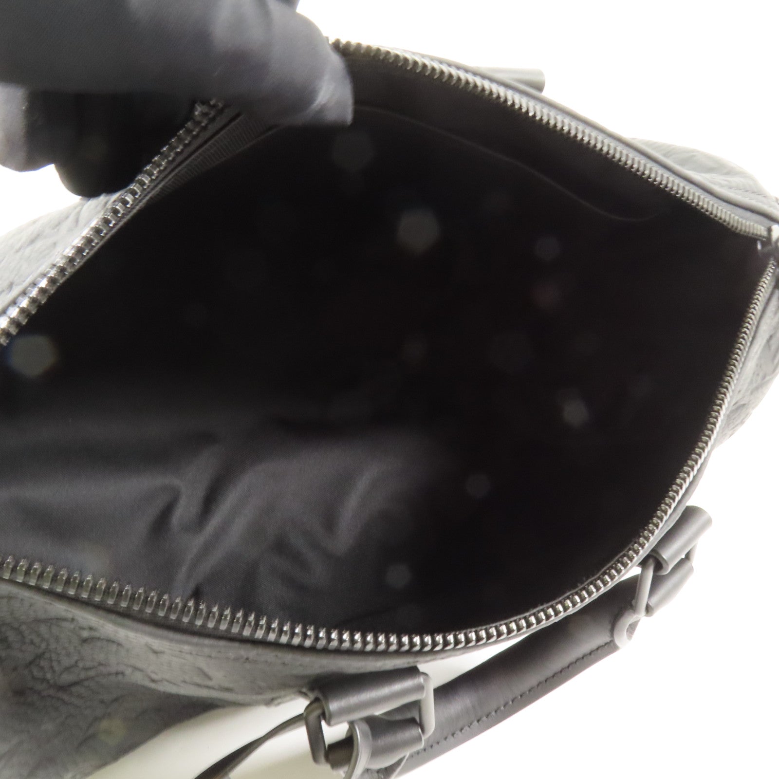 LOUIS VUITTON Monogram Taurillon Keepall Bandouliere35手挽肩背兩用袋