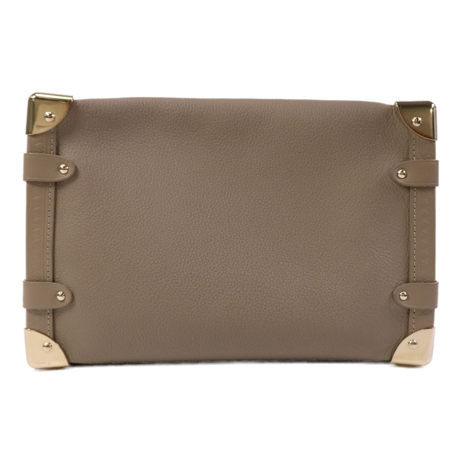 LOUIS VUITTON 牛皮皮革Side Trunk MM金扣肩背袋