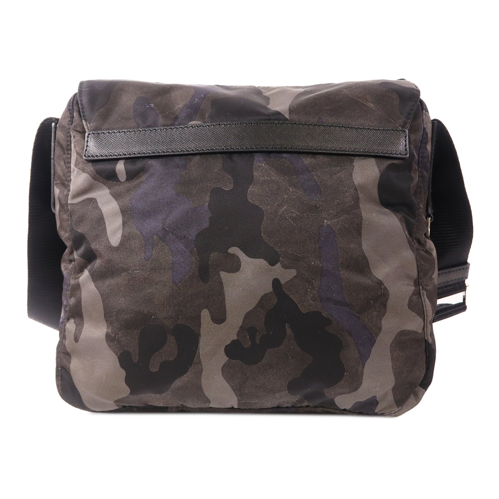 PRADA 尼龍Shoulder Bag銀扣肩背袋