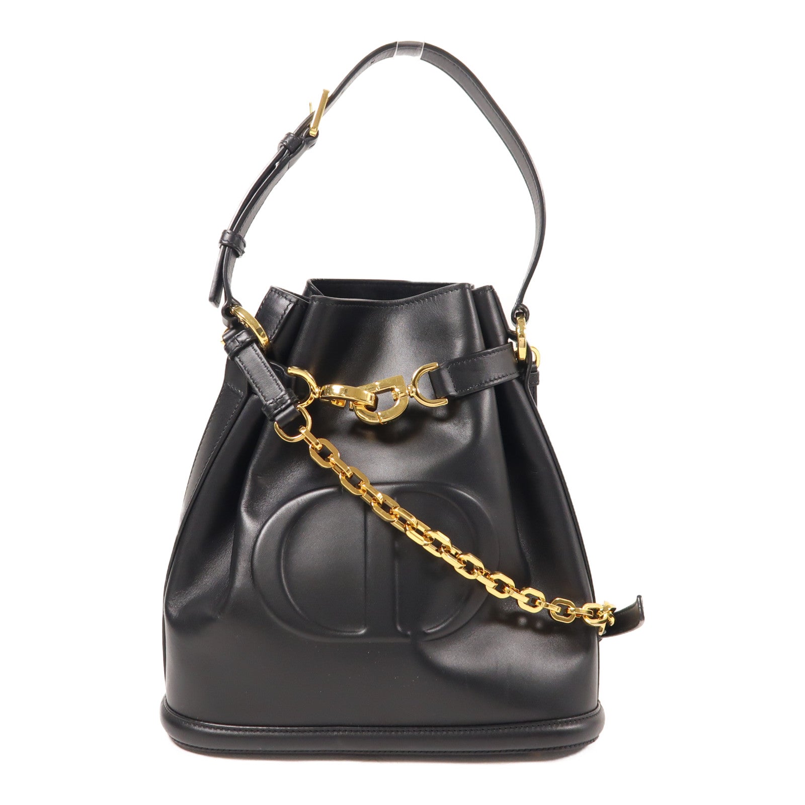 Dior 牛皮皮革C'est Dior Bag金扣手挽肩背兩用袋