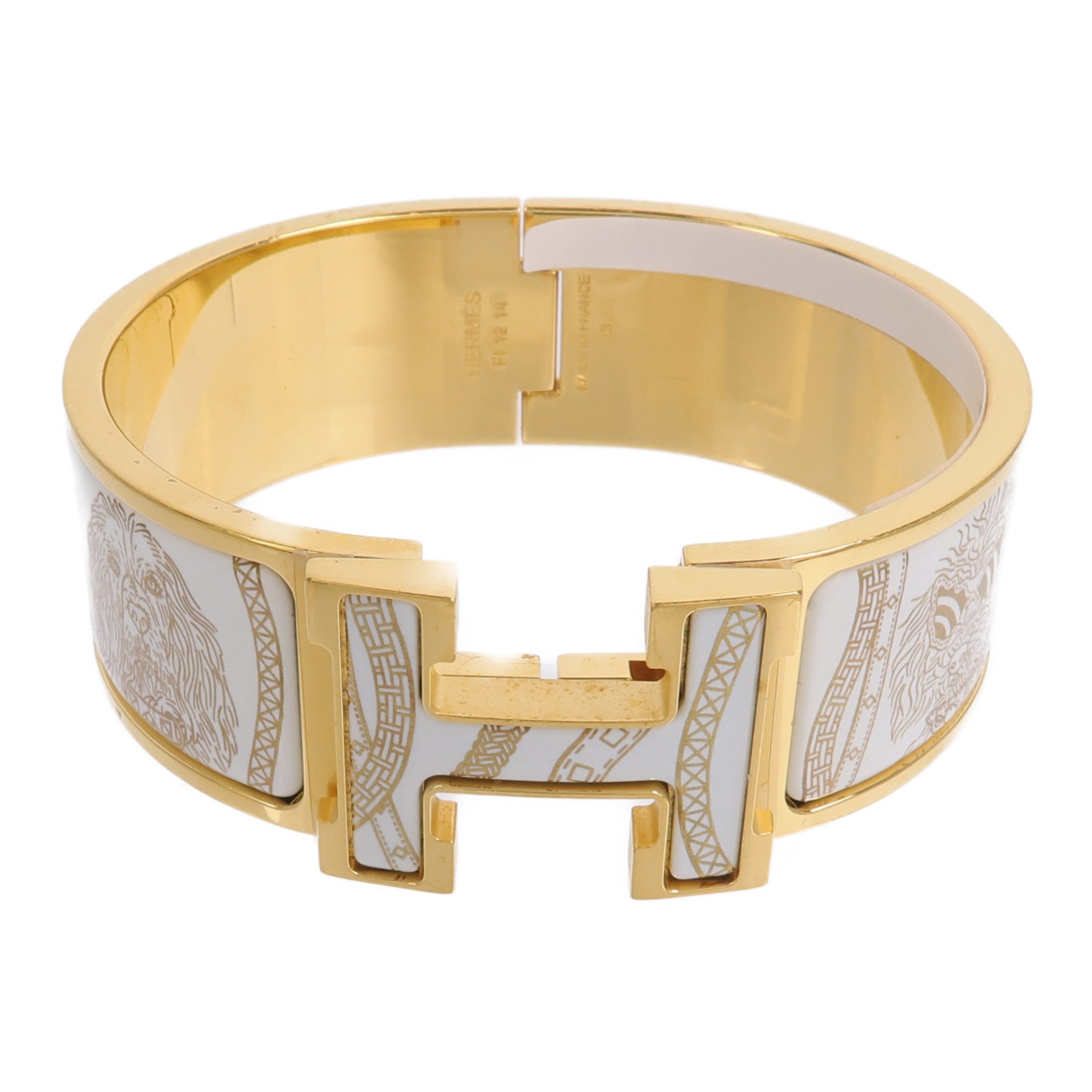HERMES 金屬/琺瑯Clic-Clac H Bracelet手鐲