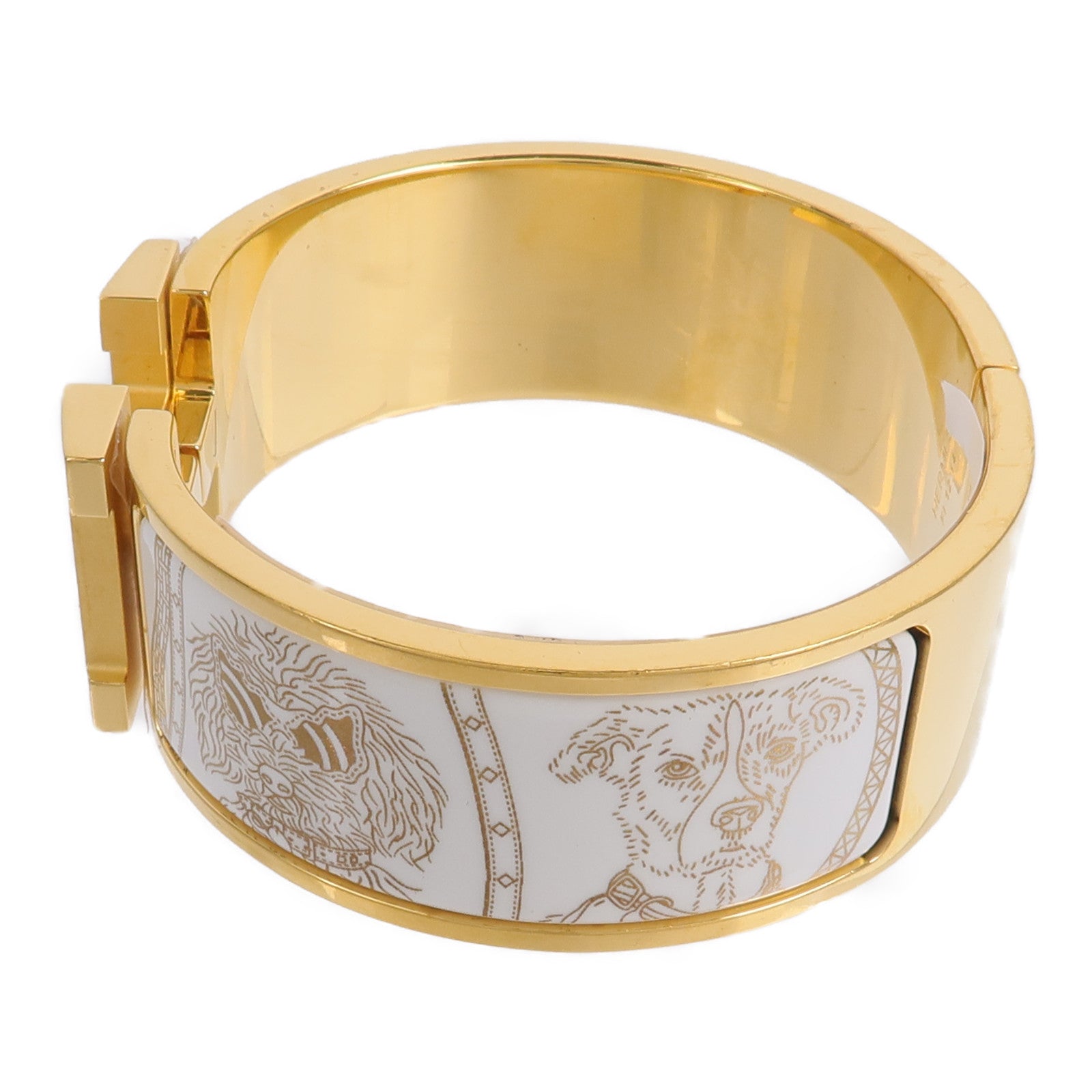 HERMES 金屬/琺瑯Clic-Clac H Bracelet手鐲