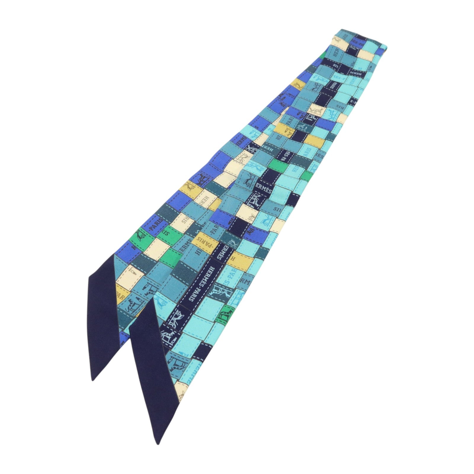 HERMES 絲質Twilly絲巾