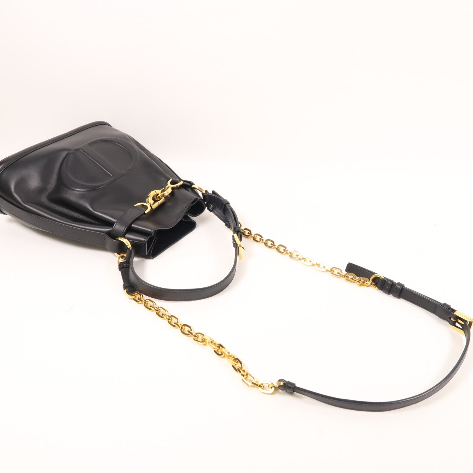 Dior 牛皮皮革C'est Dior Bag金扣手挽肩背兩用袋