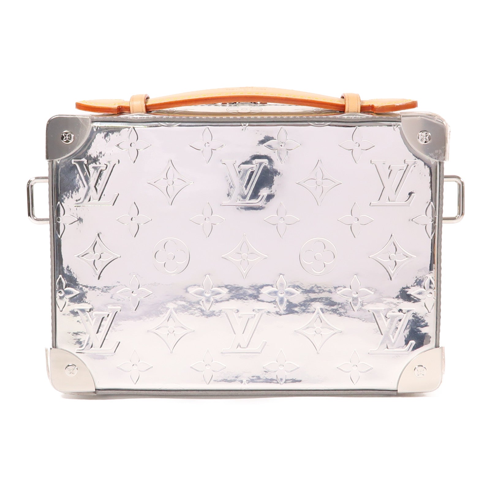 LOUIS VUITTON 【激減優惠】Monogram Mirror Handle Soft Trunk銀扣手挽肩背兩用袋