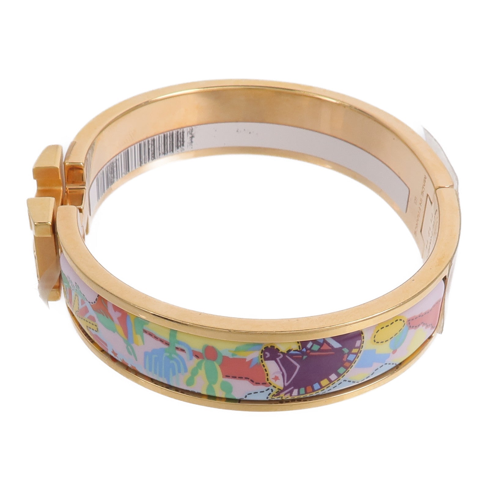 HERMES 金屬/琺瑯Clic H Bracelet手鐲