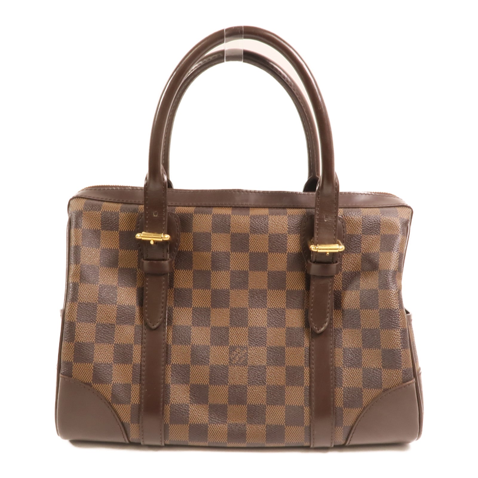 LOUIS VUITTON Damier Berkeley金扣手挽袋