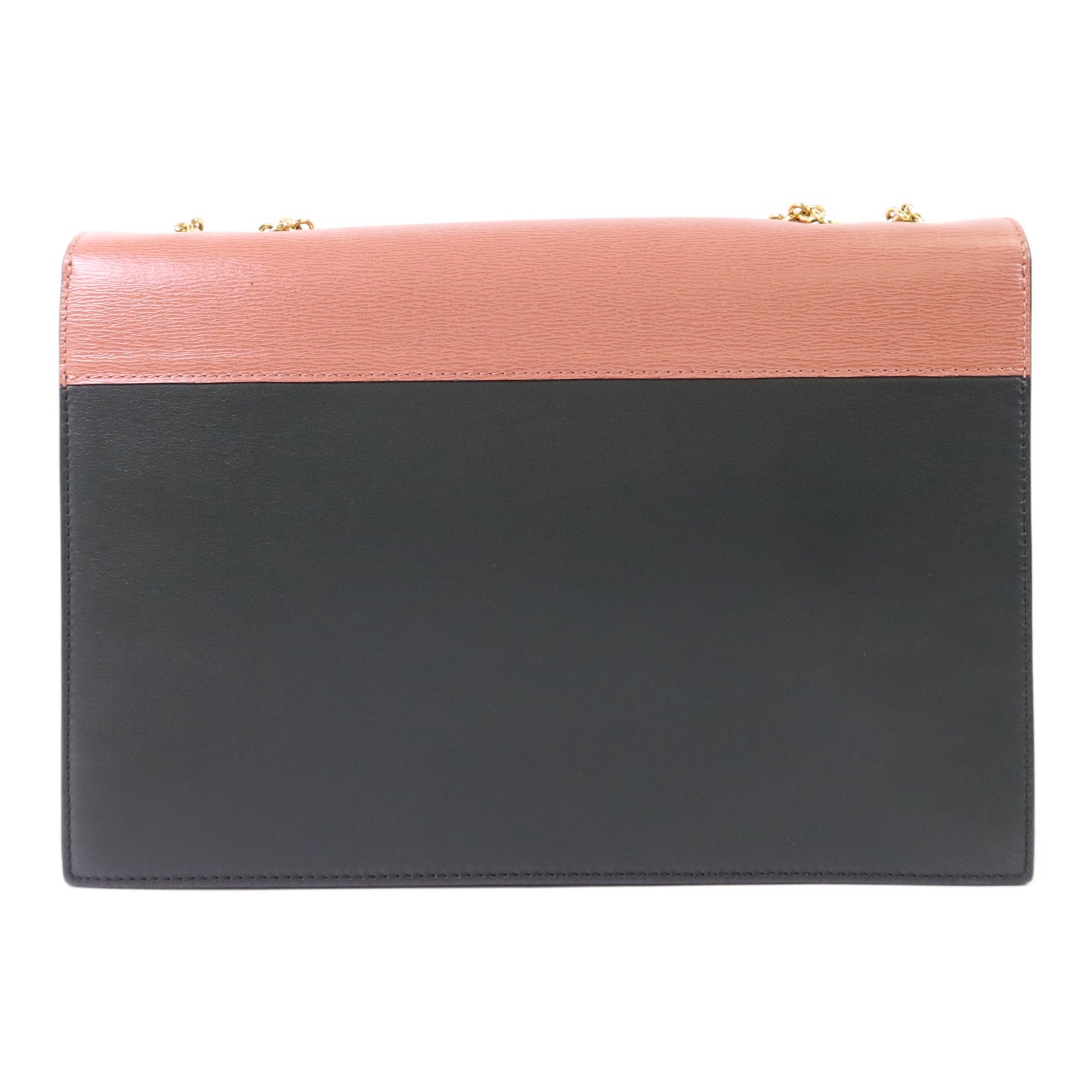 CELINE 牛皮皮革Envelope Shoulder Bag金扣鏈帶肩背袋