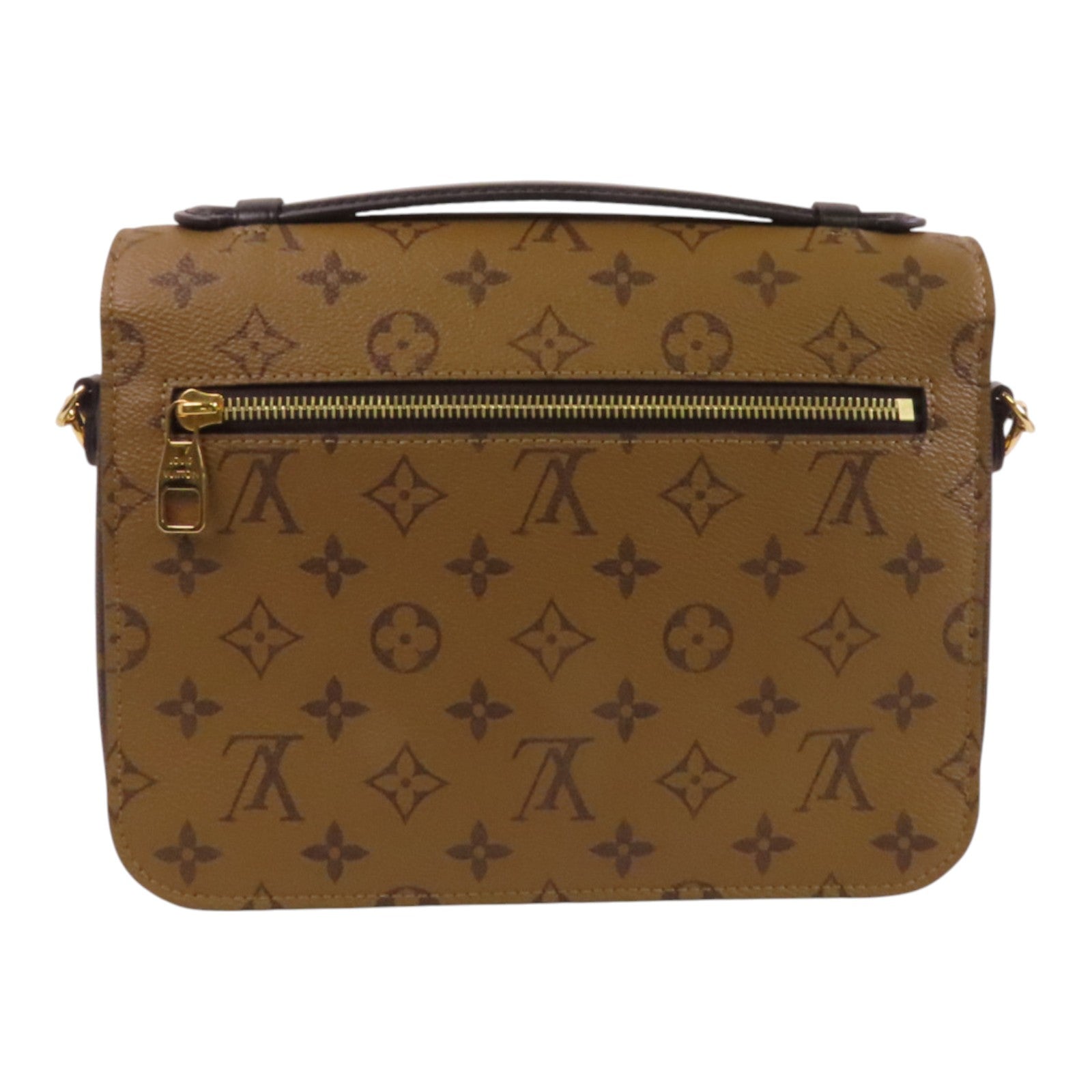 LOUIS VUITTON Monogram Reverse Pochette Metis金扣手挽肩背兩用袋