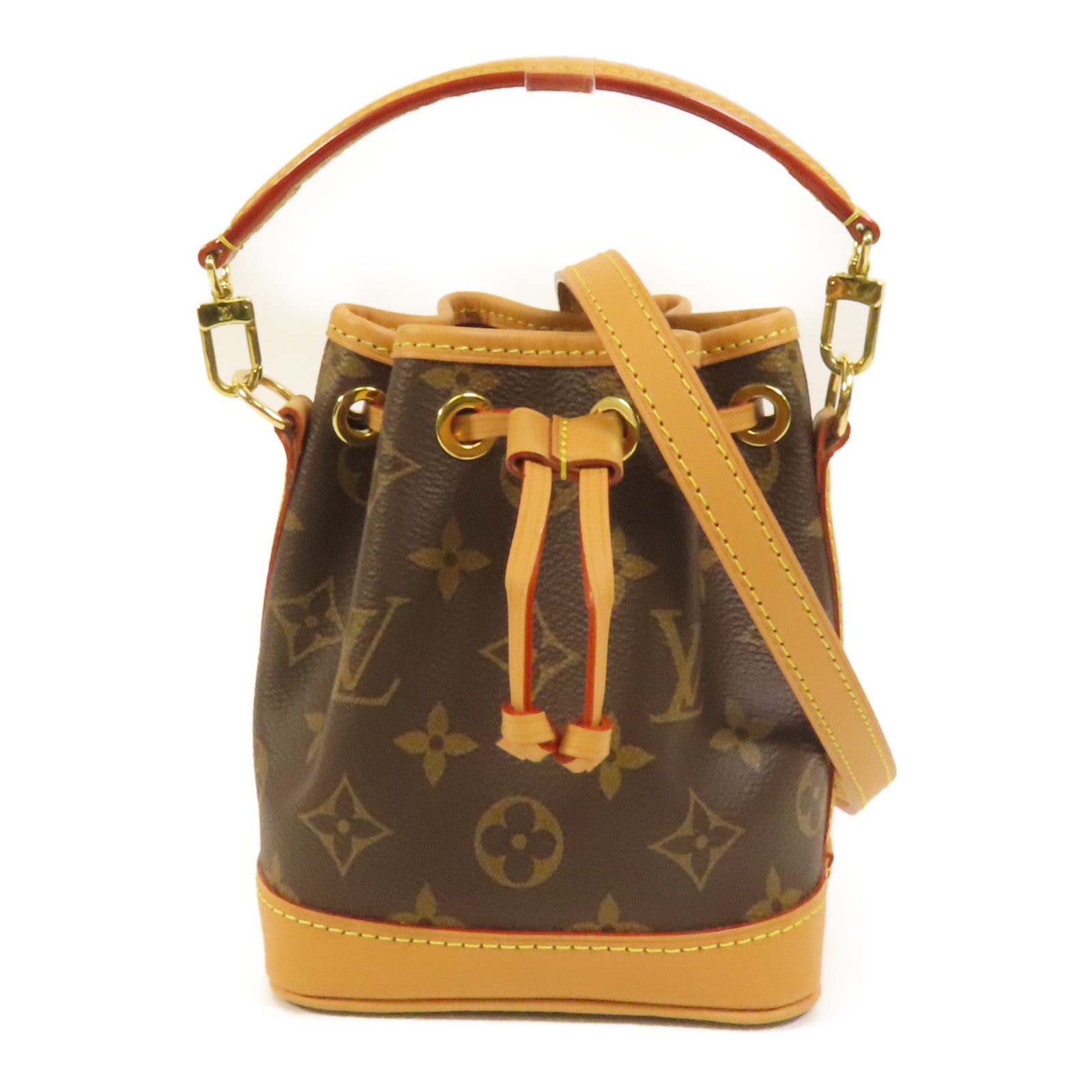 LOUIS VUITTON Monogram Nano Noe金扣手挽肩背兩用袋