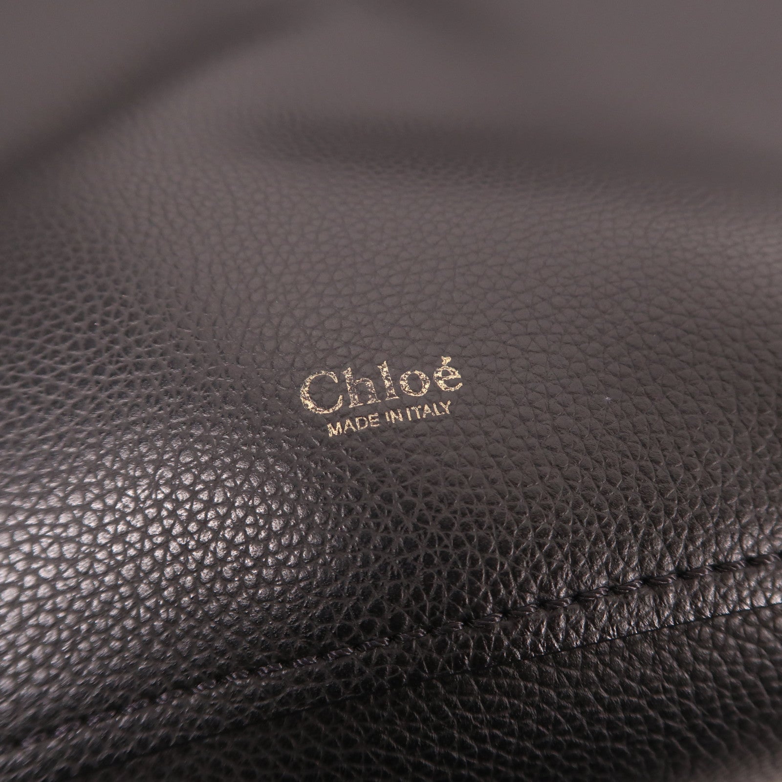 Chloe 牛皮皮革Aby Tote Bag金扣肩背袋
