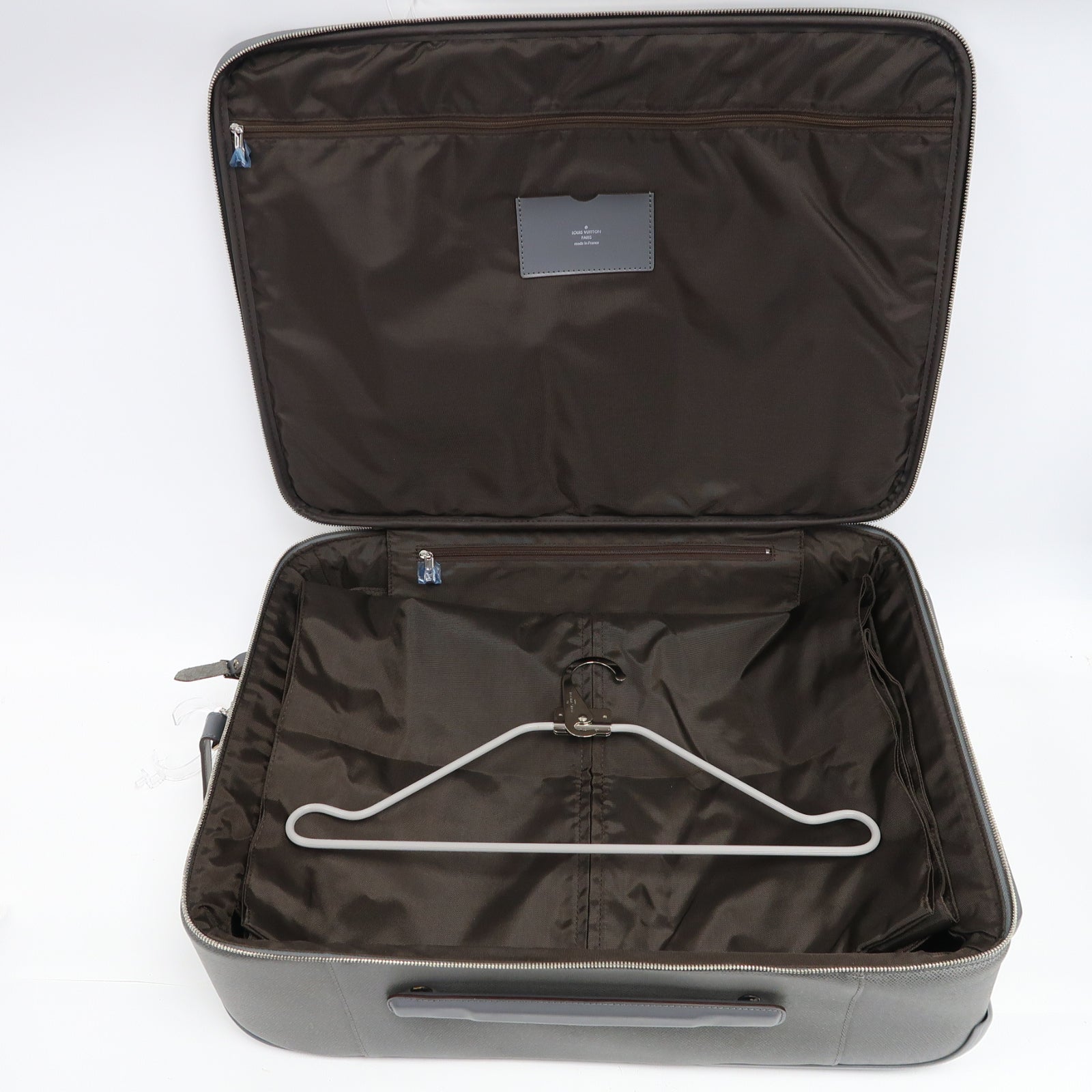 LOUIS VUITTON 【激減優惠】Cuir Taiga Pegase 55銀扣行李箱灰色