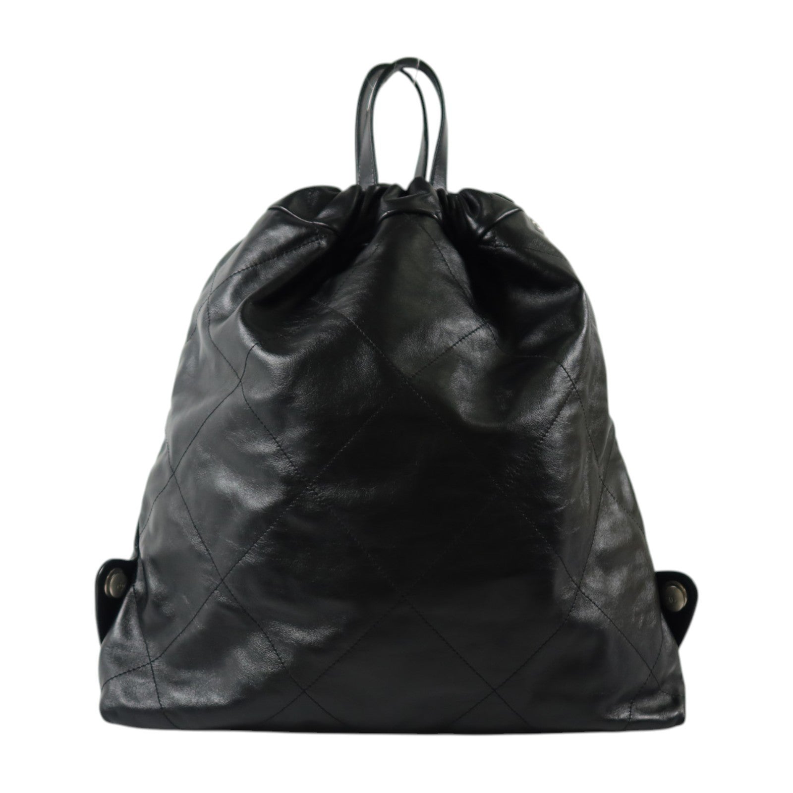 CHANEL 牛皮皮革Chanel 22 Backpack銀扣背包