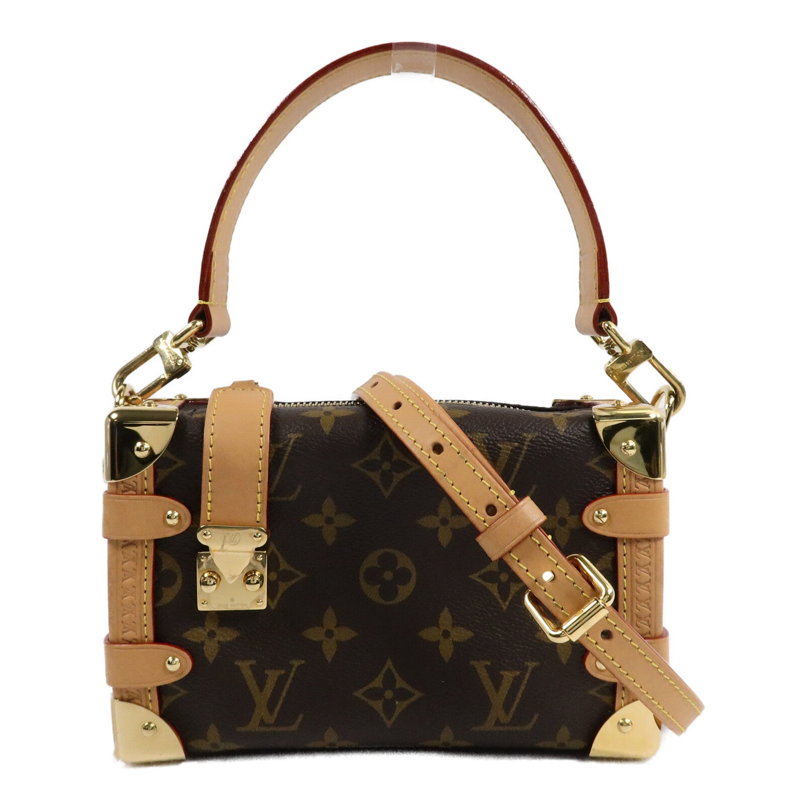 LOUIS VUITTON Monogram Side Trunk PM手挽肩背兩用袋