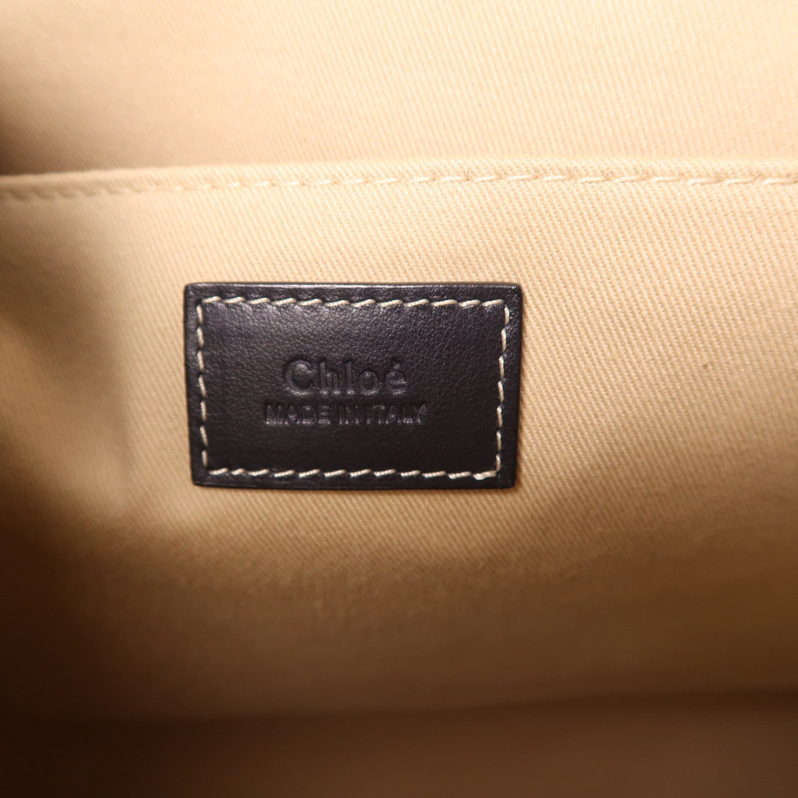 Chloe 帆布Woody Tote Bag肩背袋