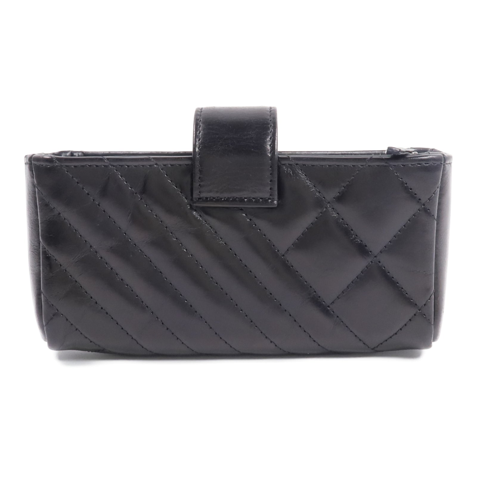 CHANEL 牛皮皮革CC O-Mini Phone Pouch零錢包