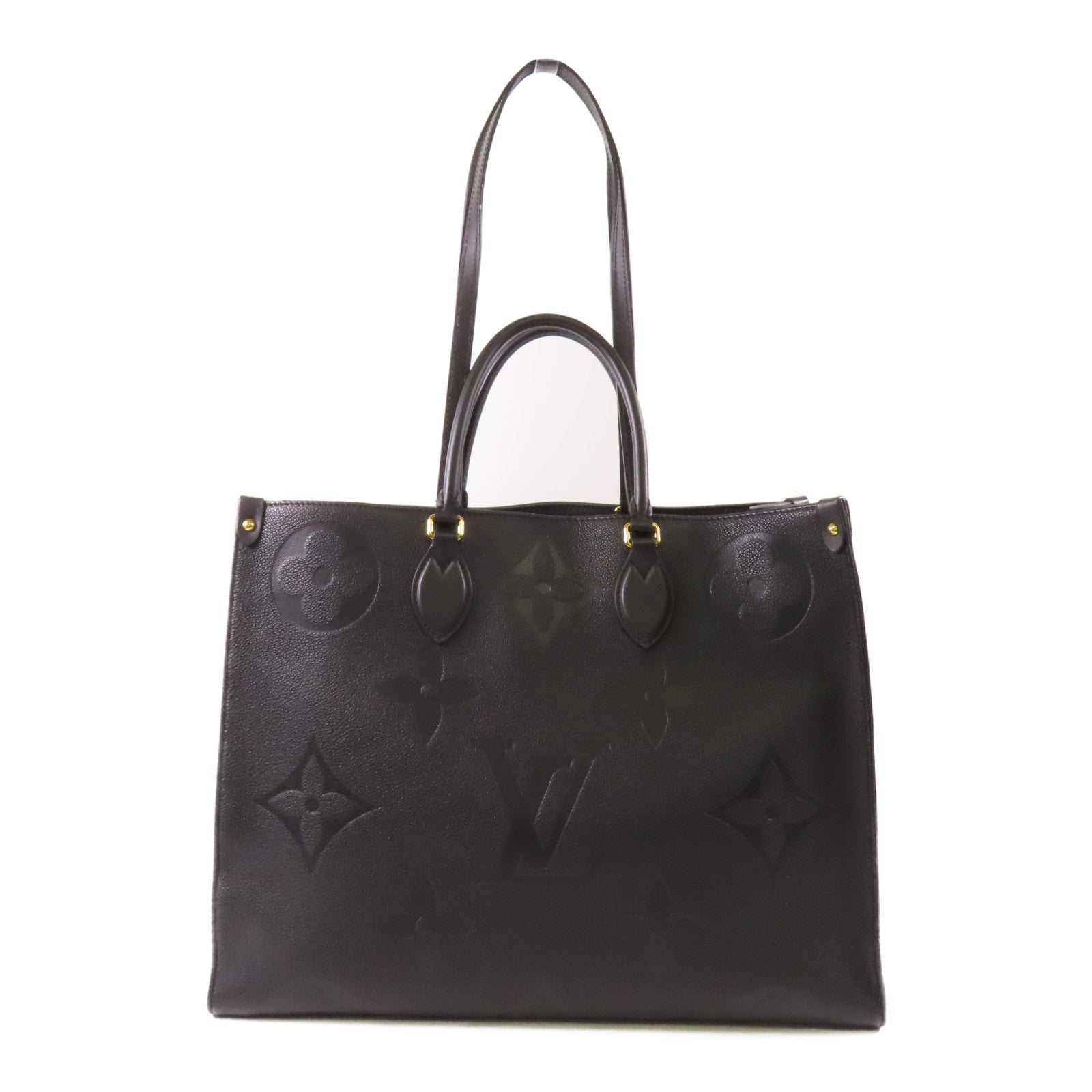 LOUIS VUITTON 【激減優惠】Monogram Empreinte On The Go GM金扣手挽肩背兩用袋