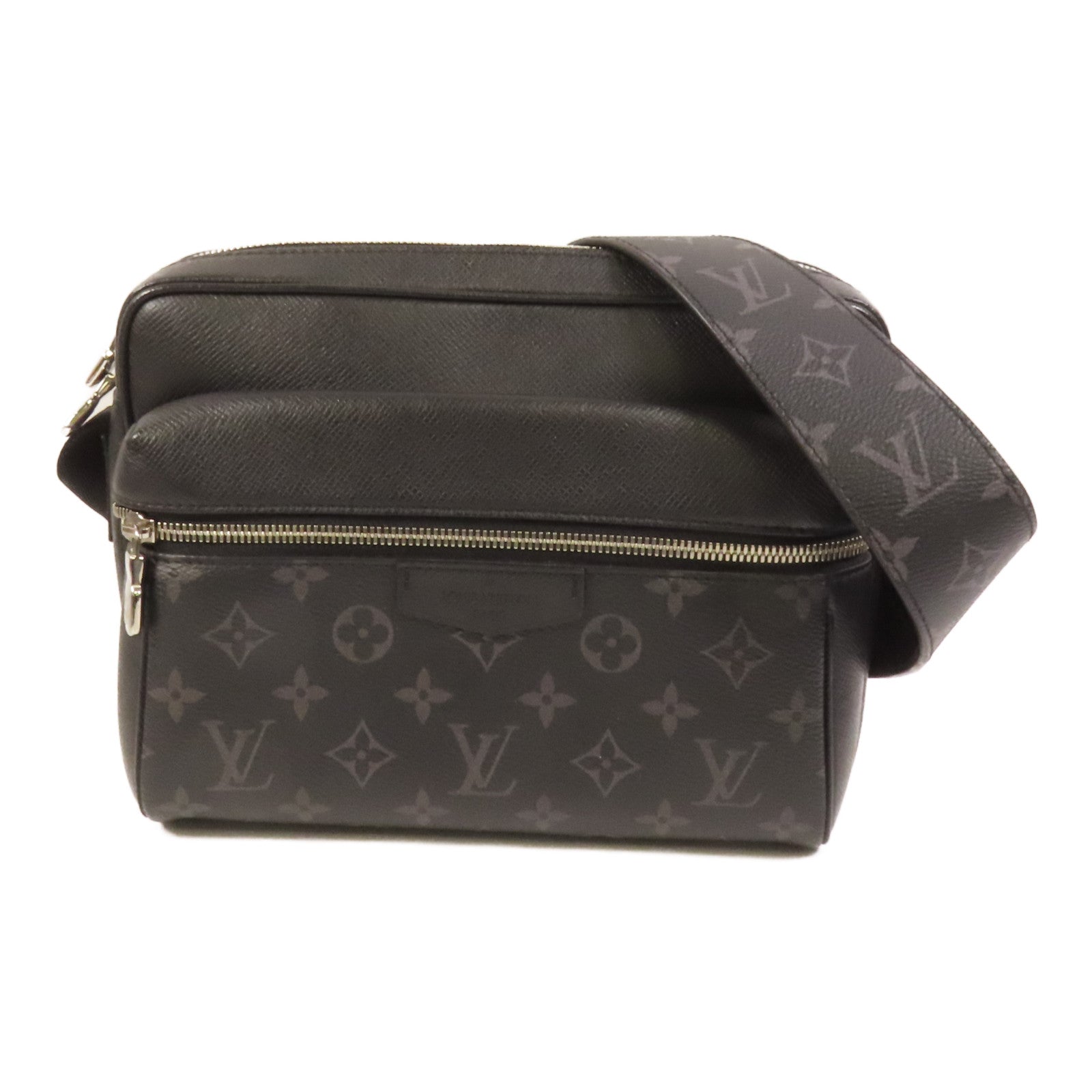 LOUIS VUITTON 【激減優惠】Monogram Eclipse Messenger PM Voyager銀扣肩背袋
