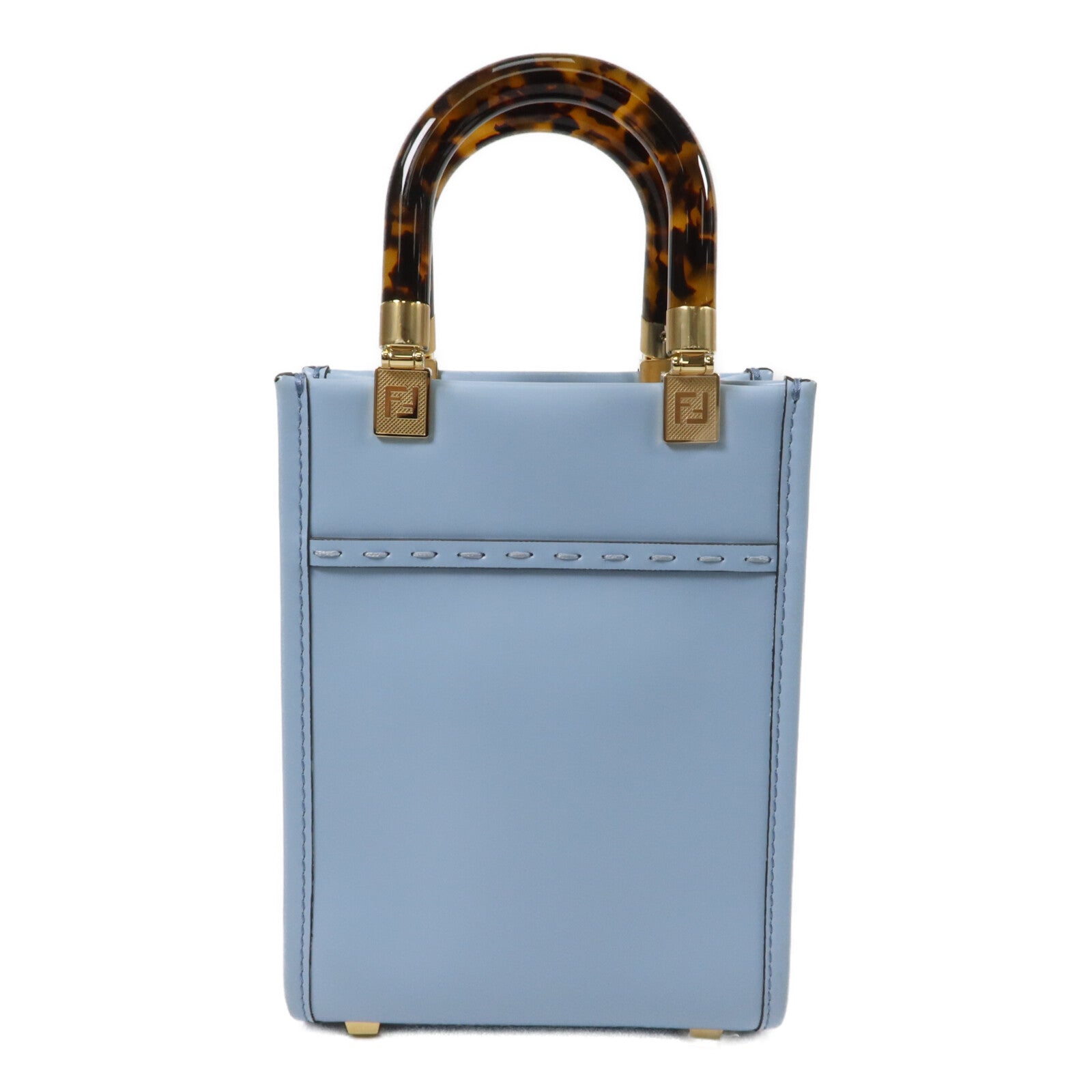 FENDI 牛皮皮革Mini Sunshine Shopper手挽肩背兩用袋