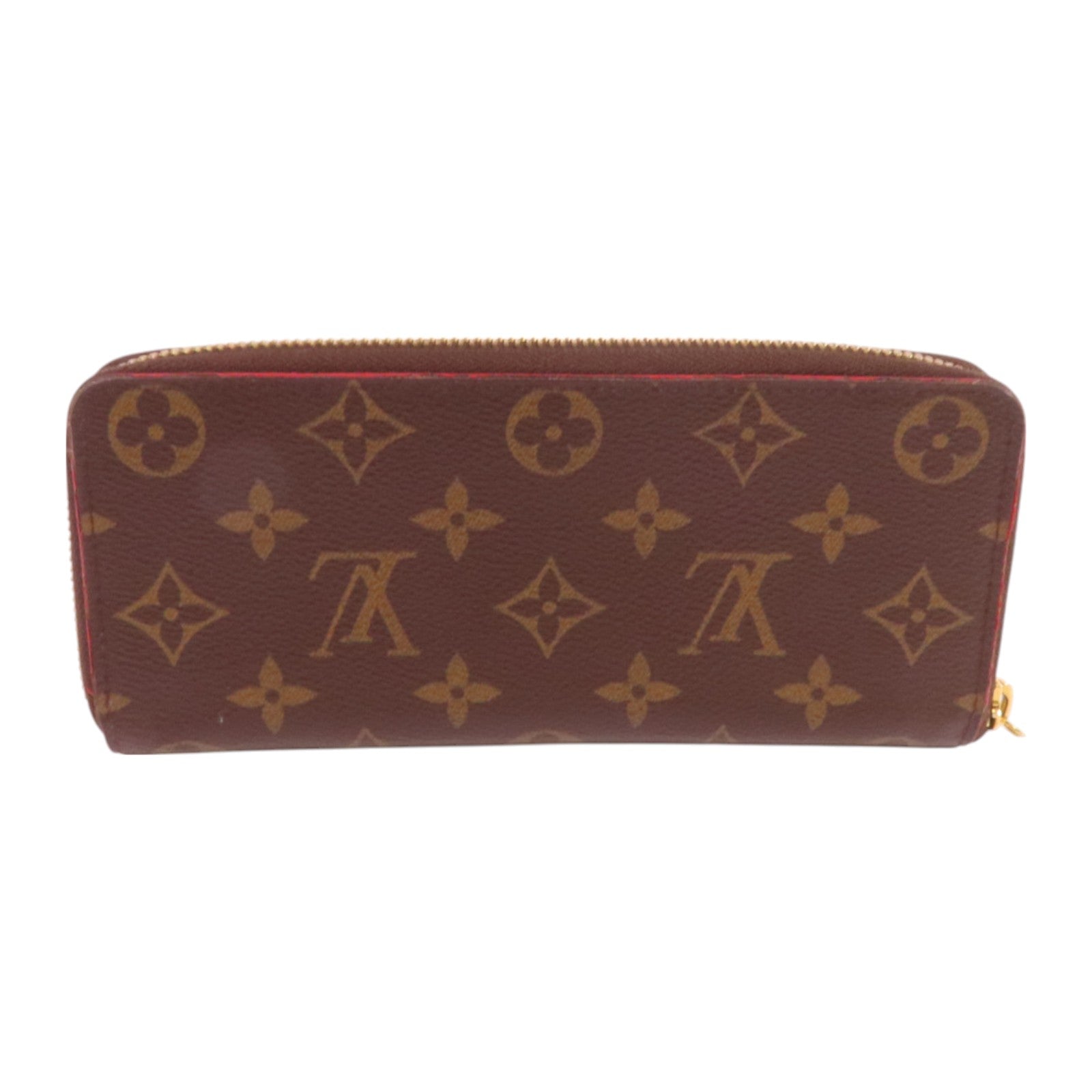 LOUIS VUITTON Monogram Clemence金扣拉鏈長錢包