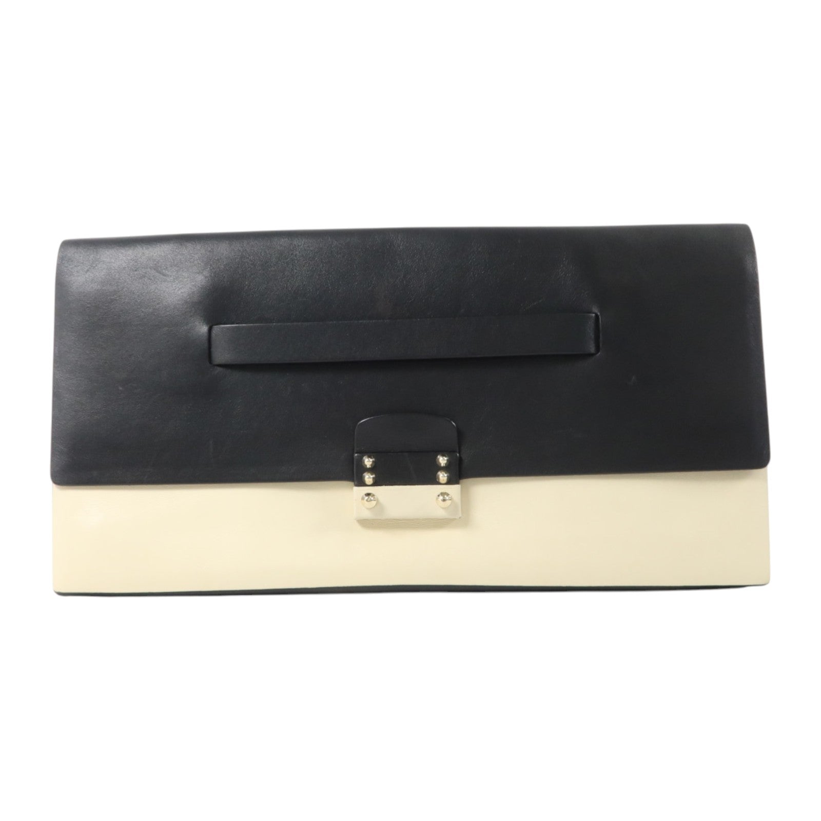 Valentino 牛皮皮革Clutch Bag金扣手拿包