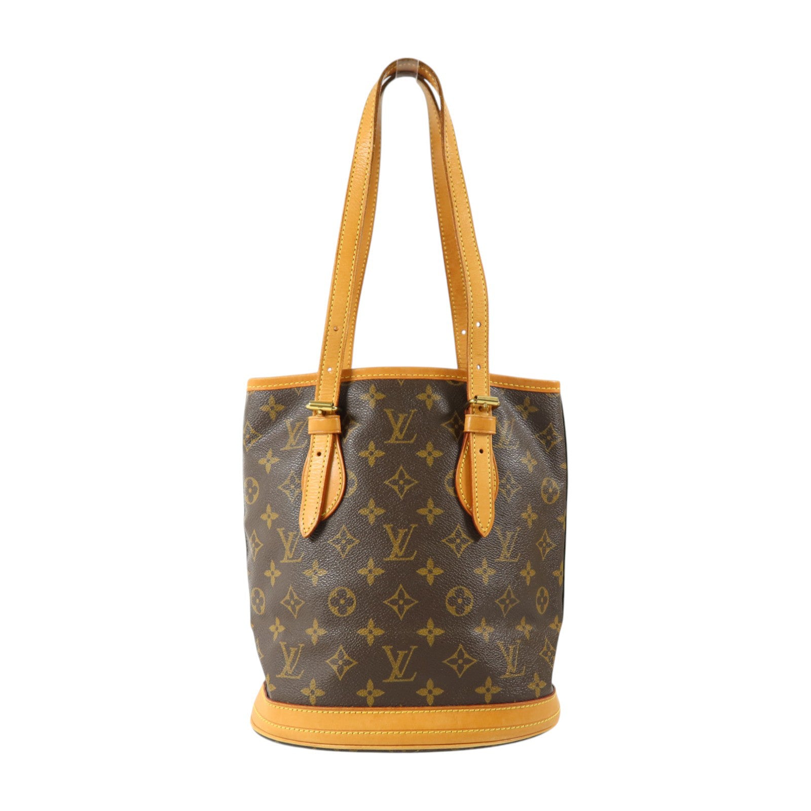 LOUIS VUITTON Monogram Bucket PM金扣手挽袋