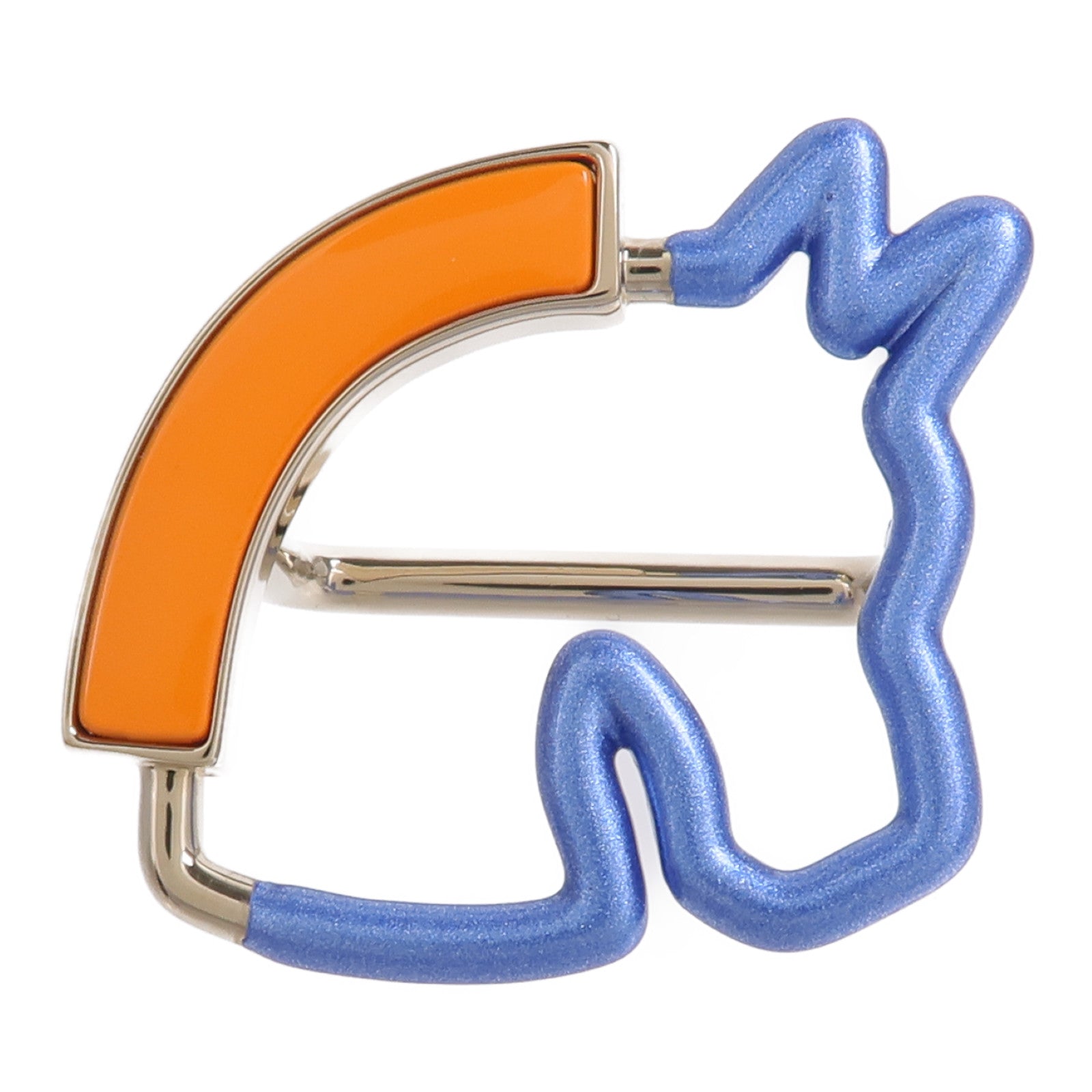 HERMES 黃銅Cheval Neon Scarf 70 Ring絲巾扣