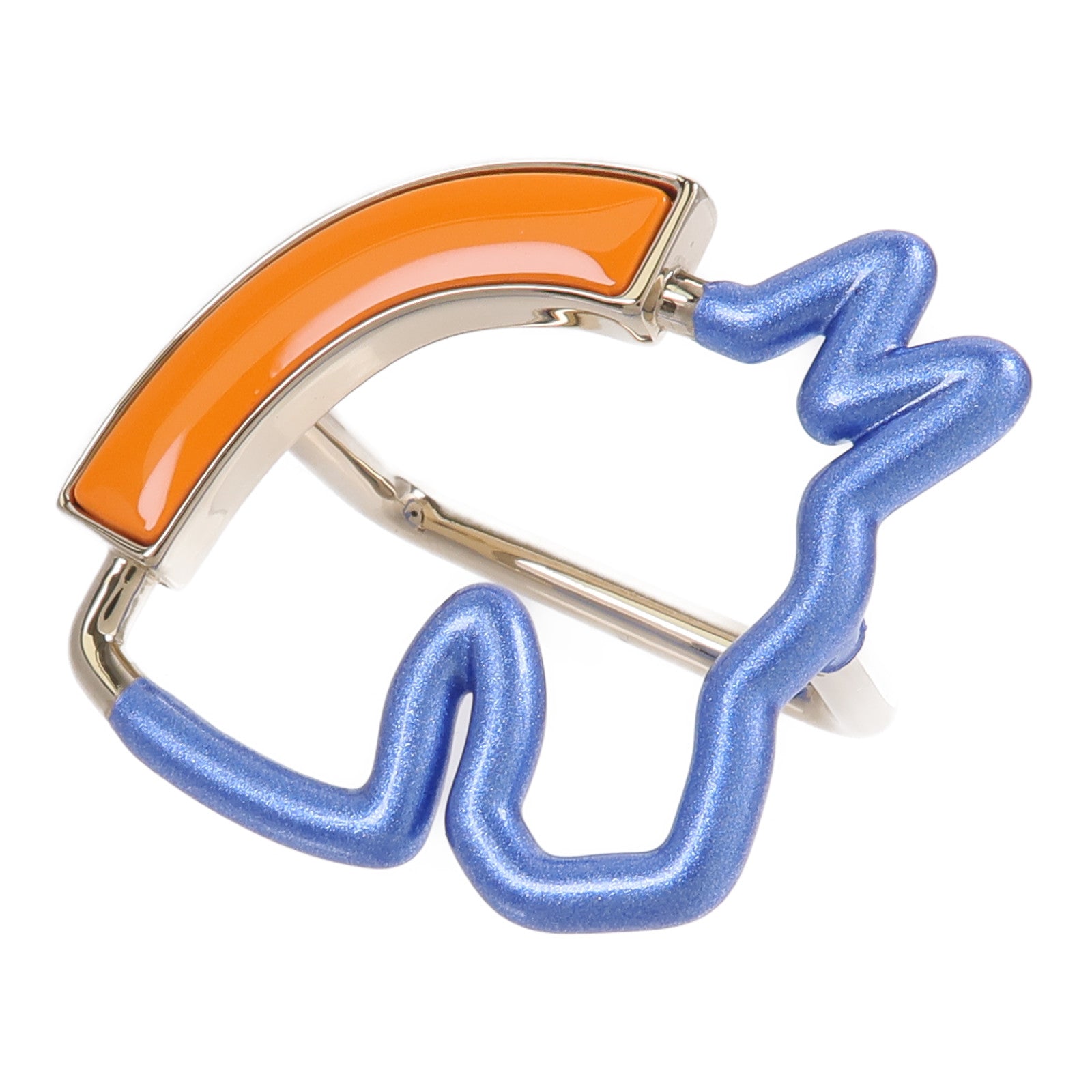 HERMES 黃銅Cheval Neon Scarf 70 Ring絲巾扣