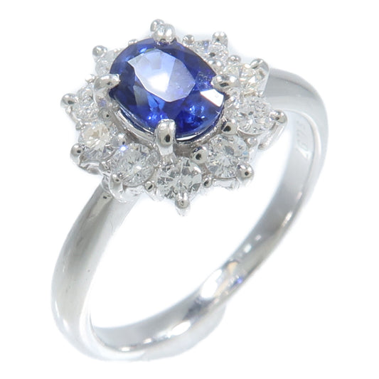 JEWELRY PT900鉑金Sapphire Diamond Ring藍寶石/鑽石戒指