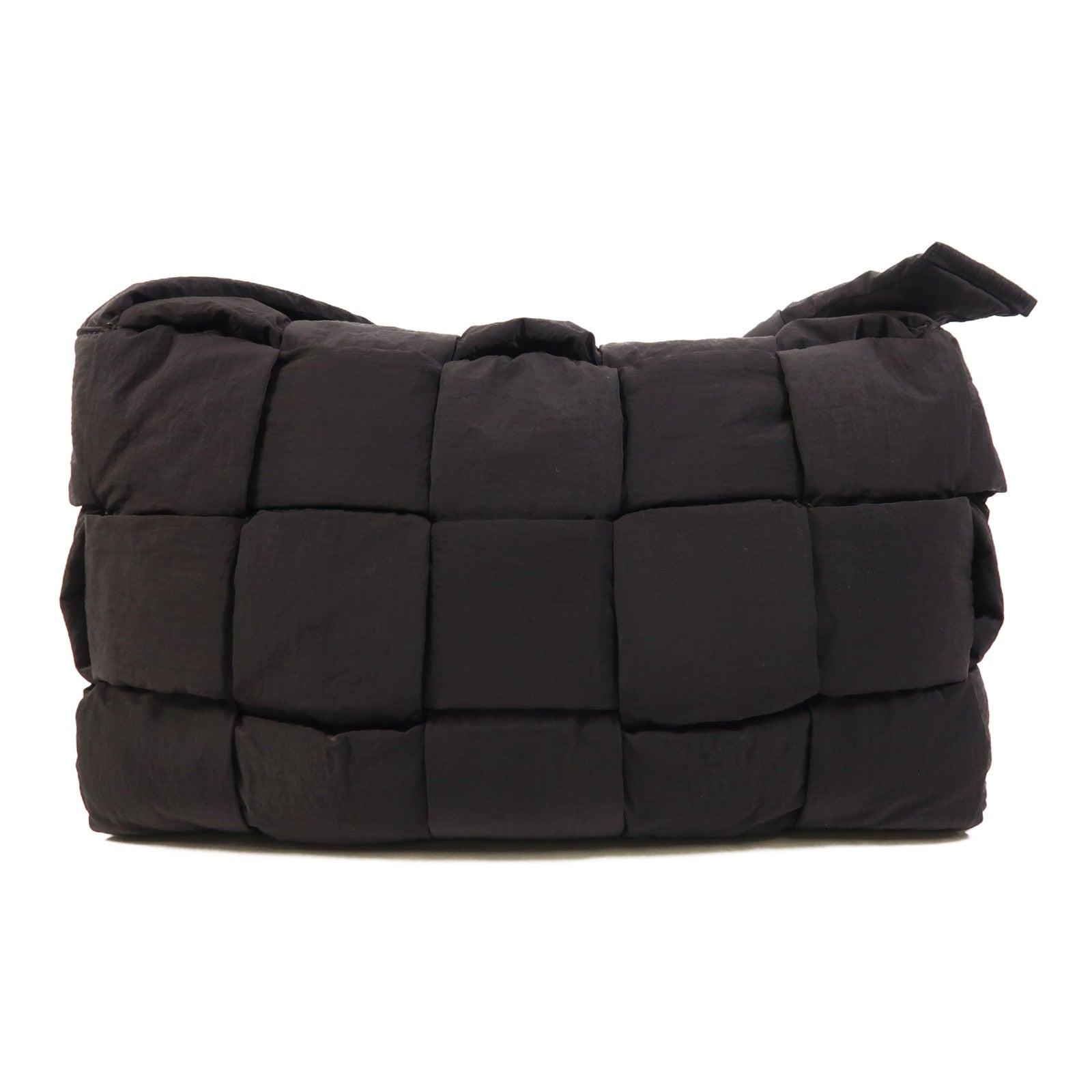 BOTTEGA VENETA 尼龍Padded Tech Cassette銀扣肩背袋