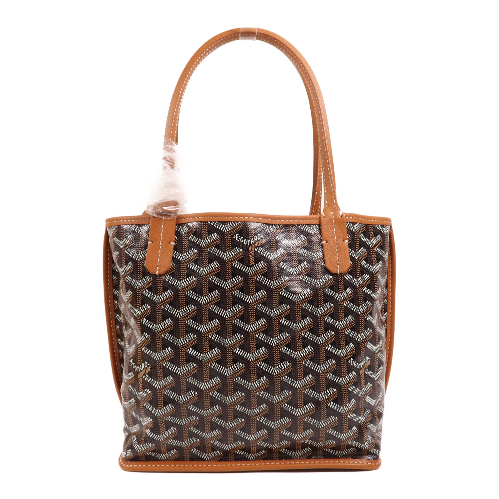 GOYARD 塗層帆布Anjou Mini Bag銀扣手挽袋