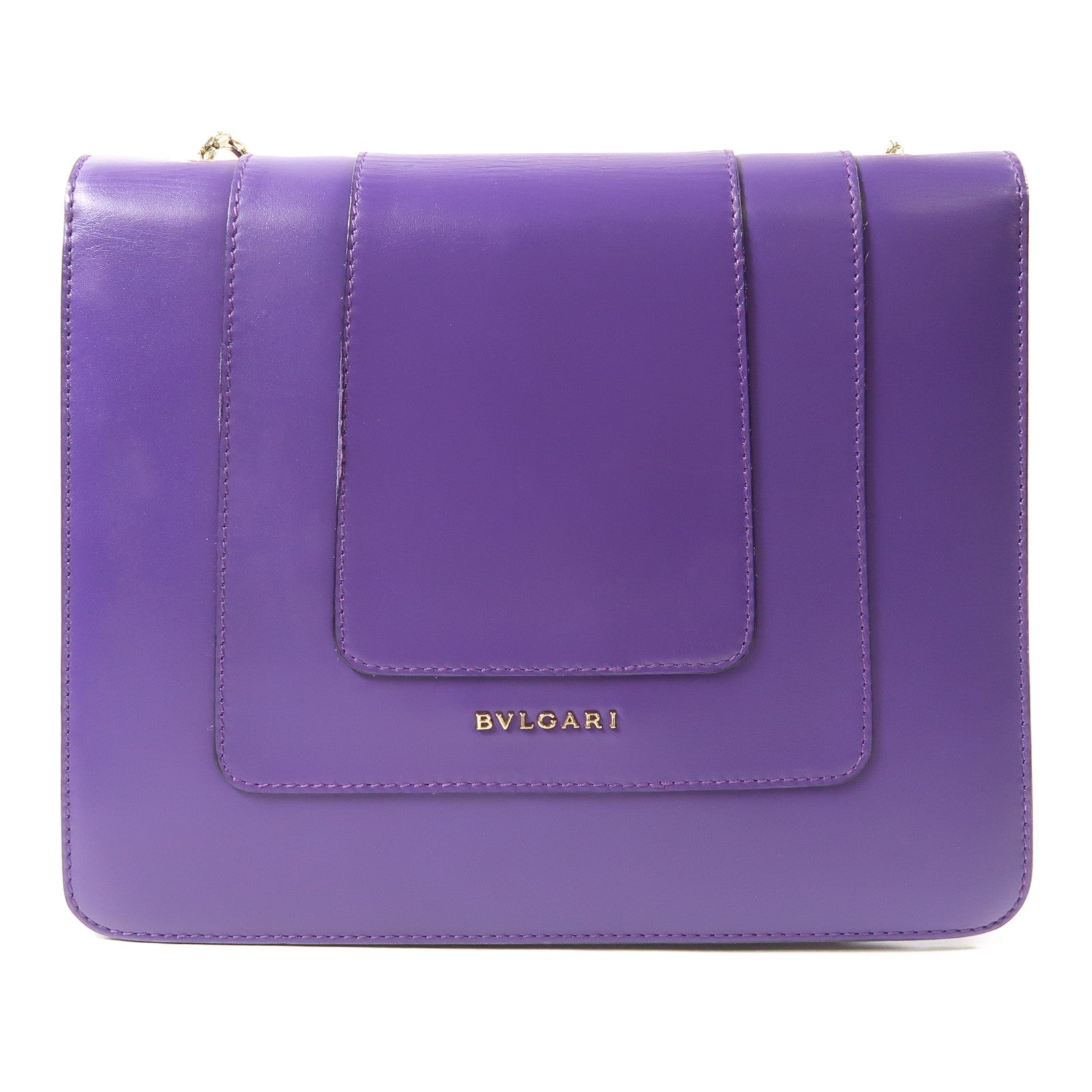 BVLGARI 牛皮皮革Serpenti Forever Shoulder Bag金扣鏈帶肩背