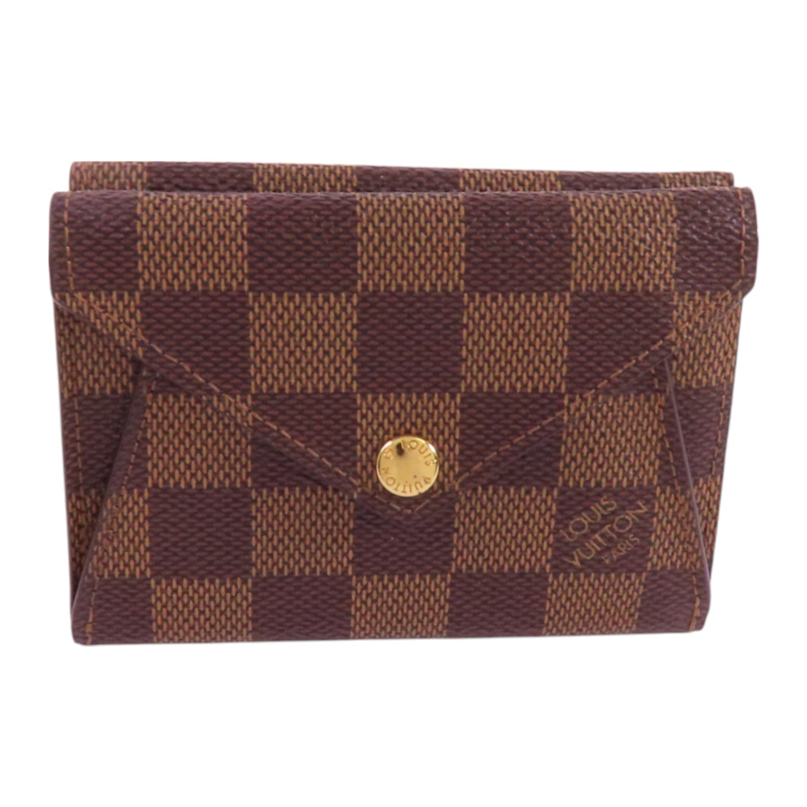 LOUIS VUITTON 【激減優惠】Damier Ebene Portofoille Origami金扣短錢包