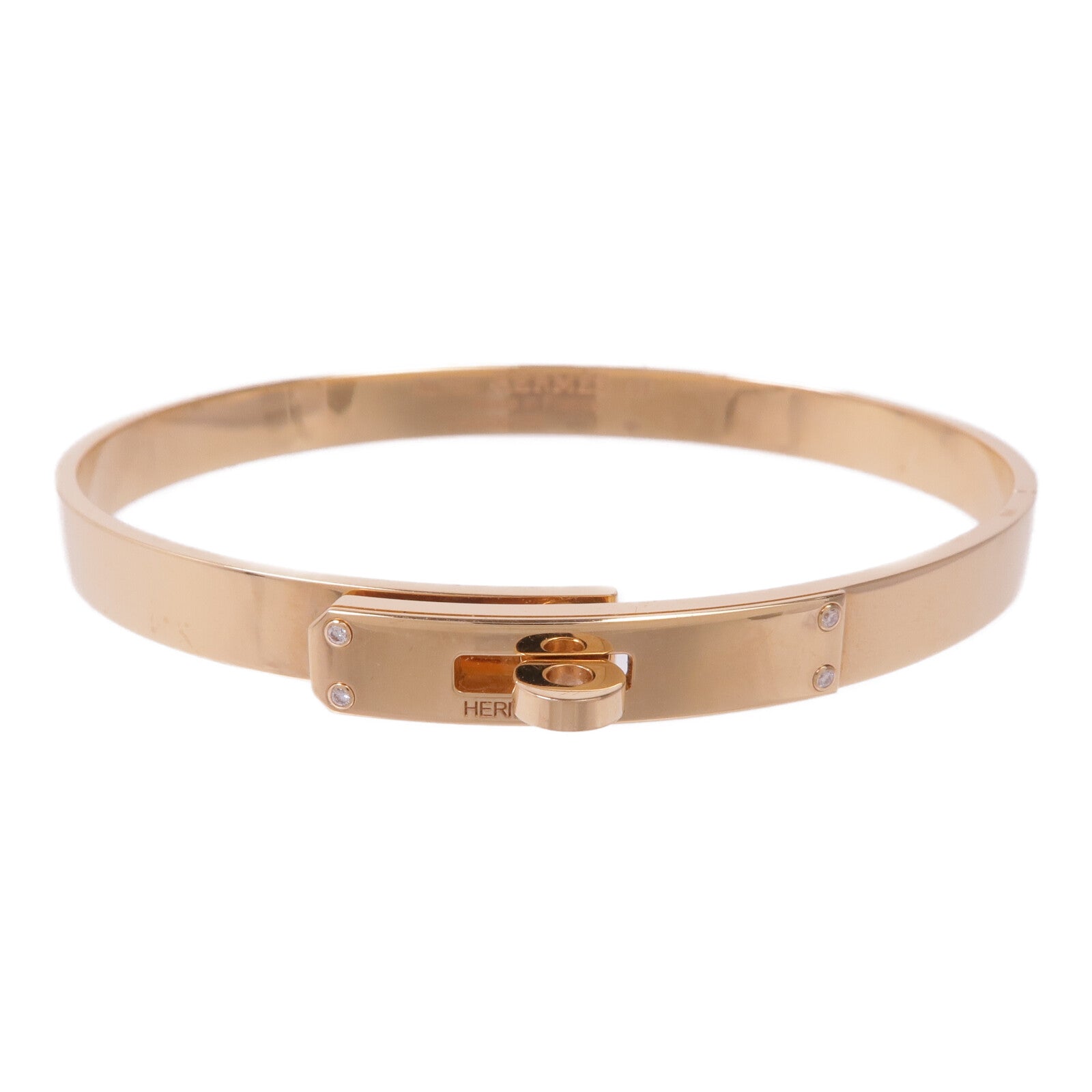 HERMES 18K玫瑰金Kelly Bracelet手鏈