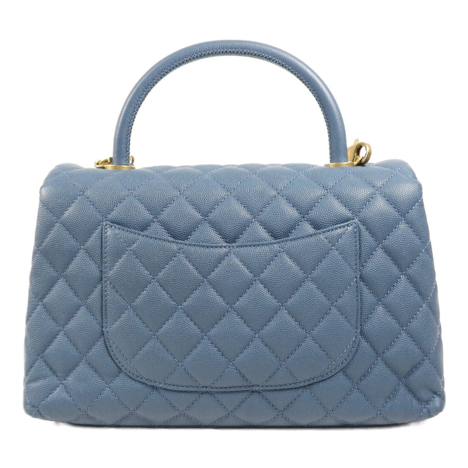 CHANEL 牛皮皮革Coco Handle金扣手挽肩背兩用袋