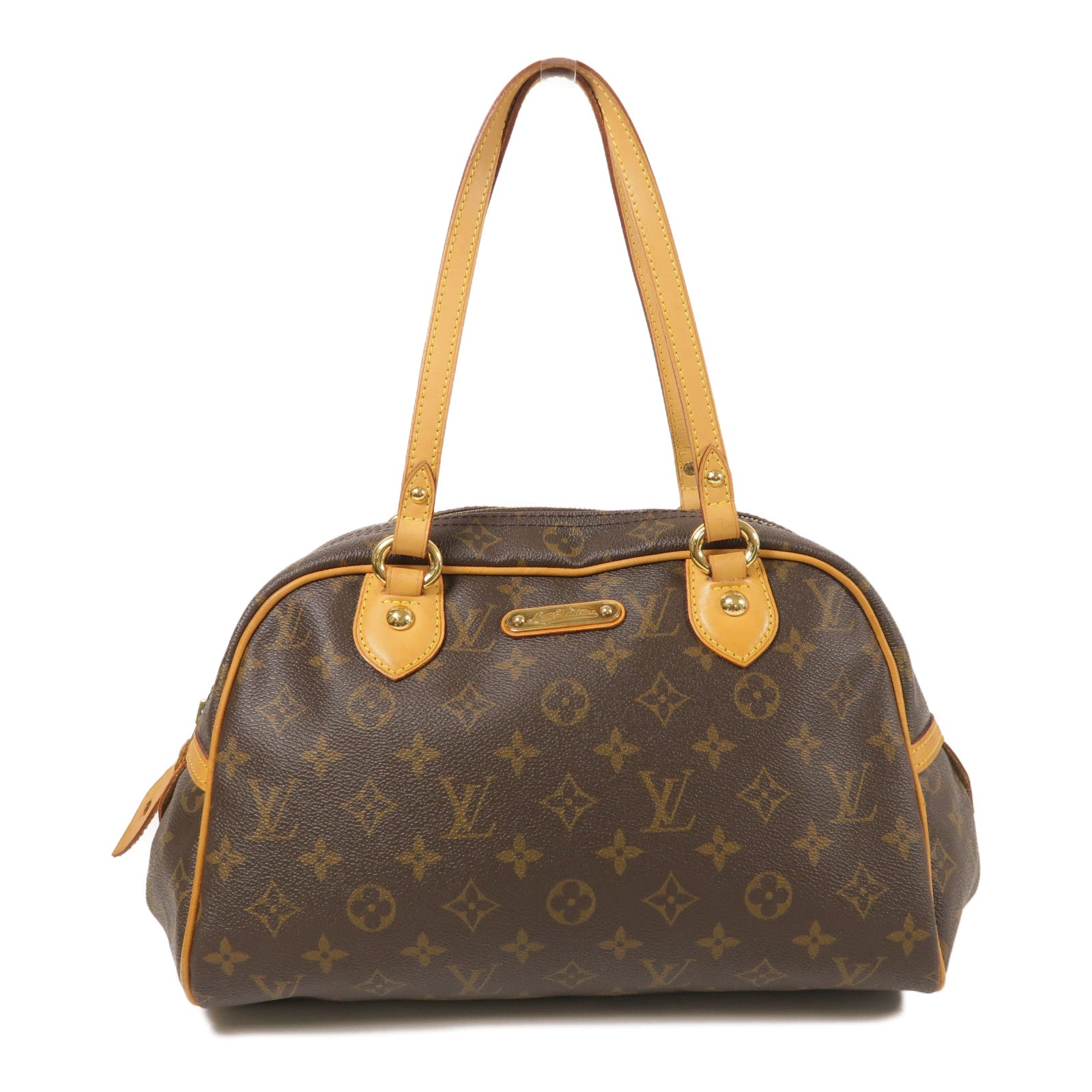 LOUIS VUITTON LV GHW Montorgueil PM Shoulder Bag M95565 Monogram Brown