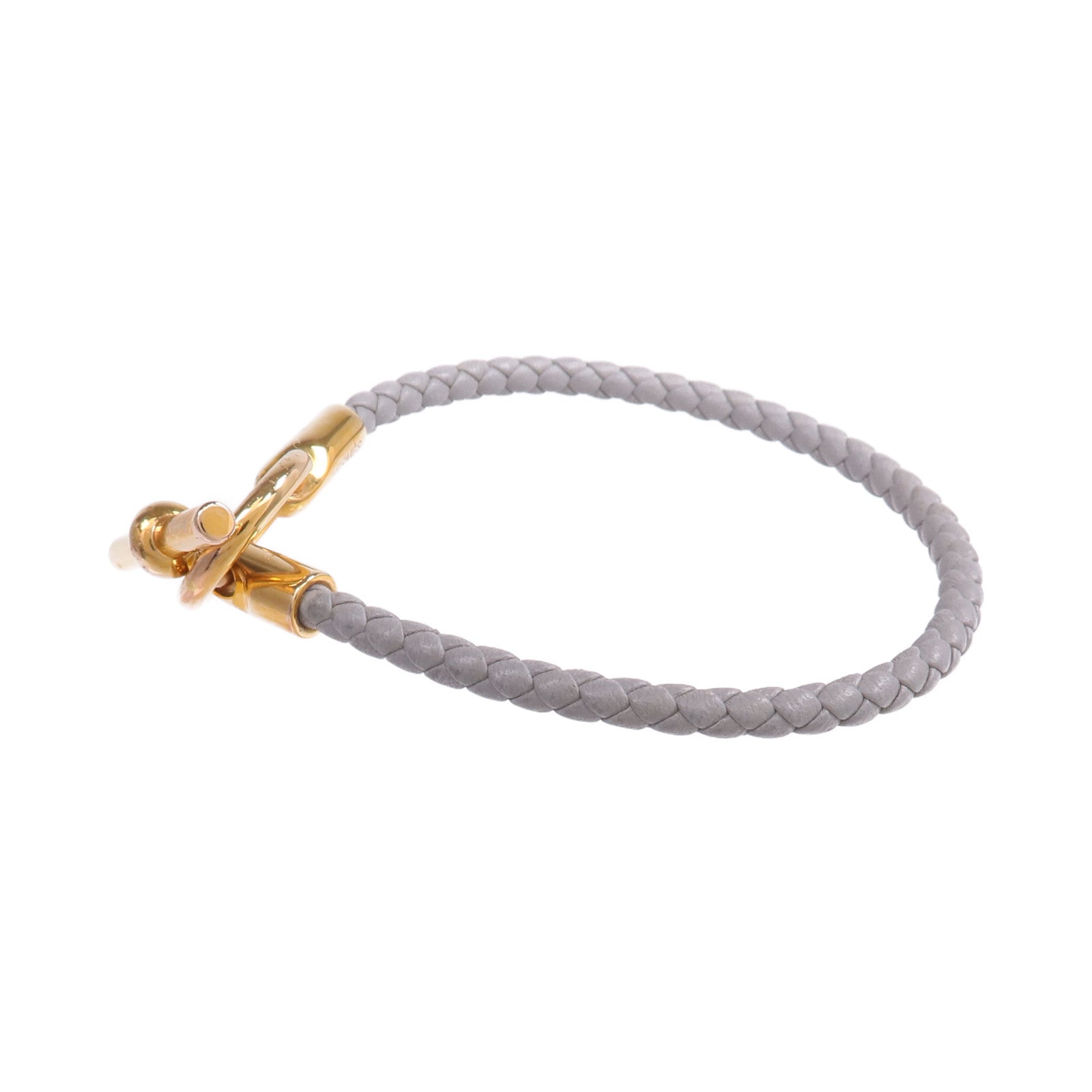 HERMES 【激減優惠】Swift皮革Glenan Bracelet金扣手帶Bleu Glacier