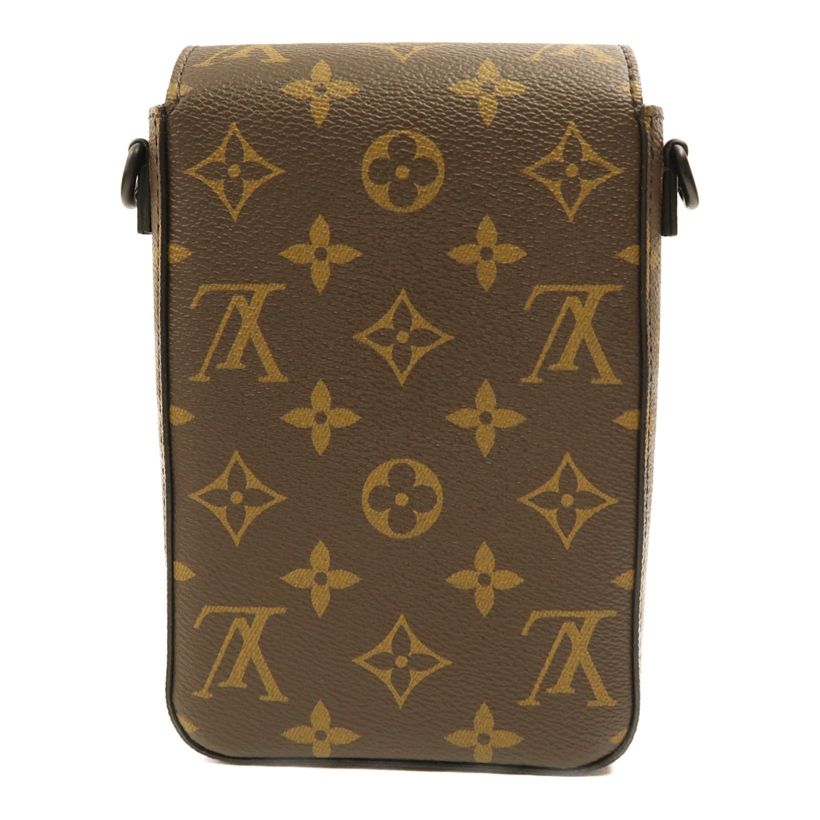 LOUIS VUITTON Monogram S-Lock Vertical肩背袋啡色/黑色