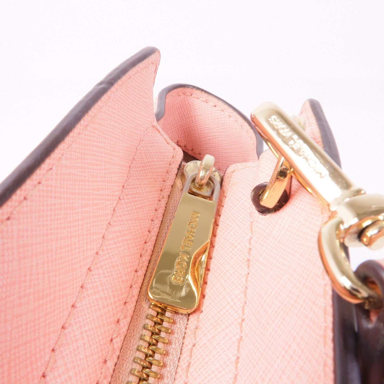 Michael Kors 牛皮皮革Shoulder Bag金扣手挽肩背兩用袋