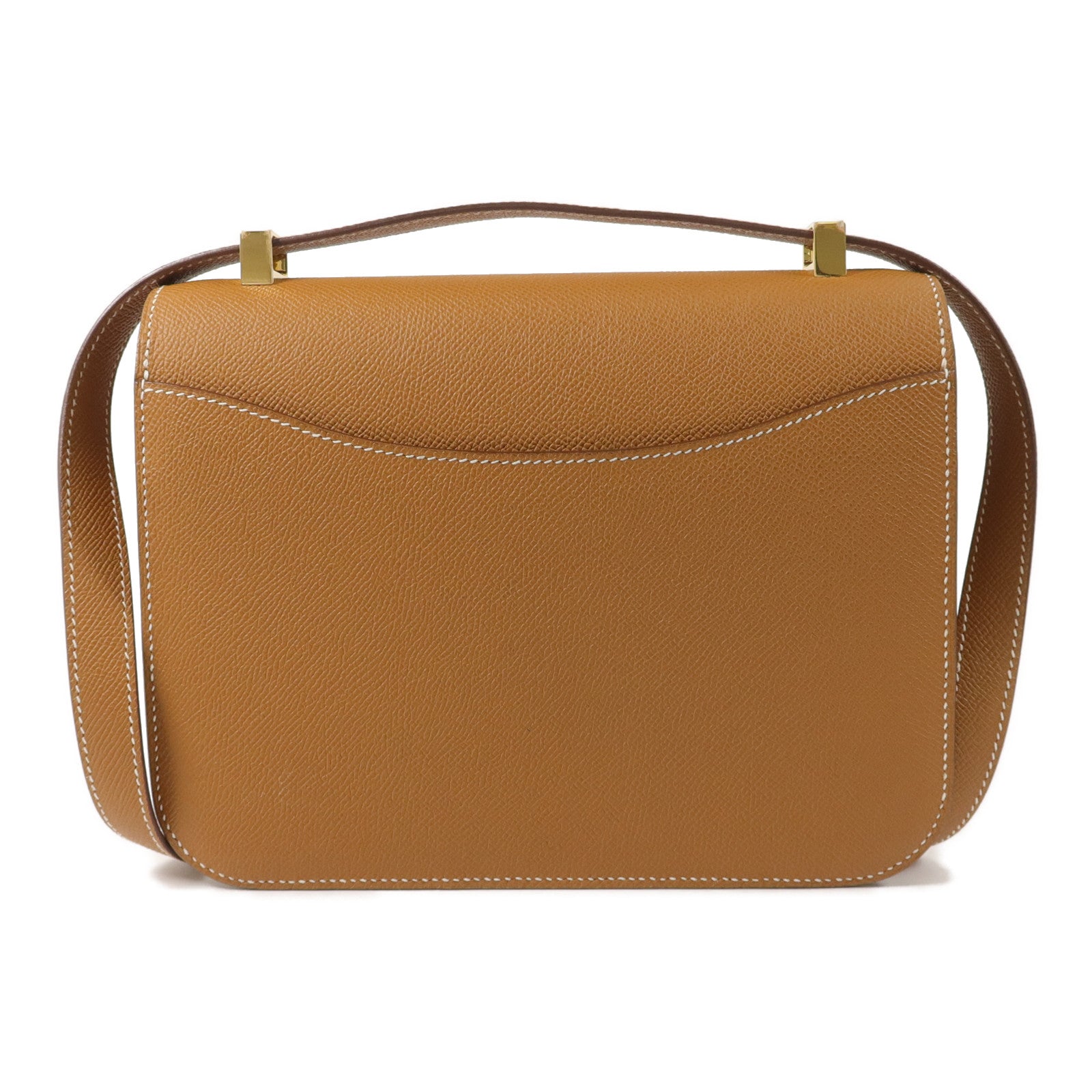 HERMES Epsom皮革Constance 24肩背袋Gold