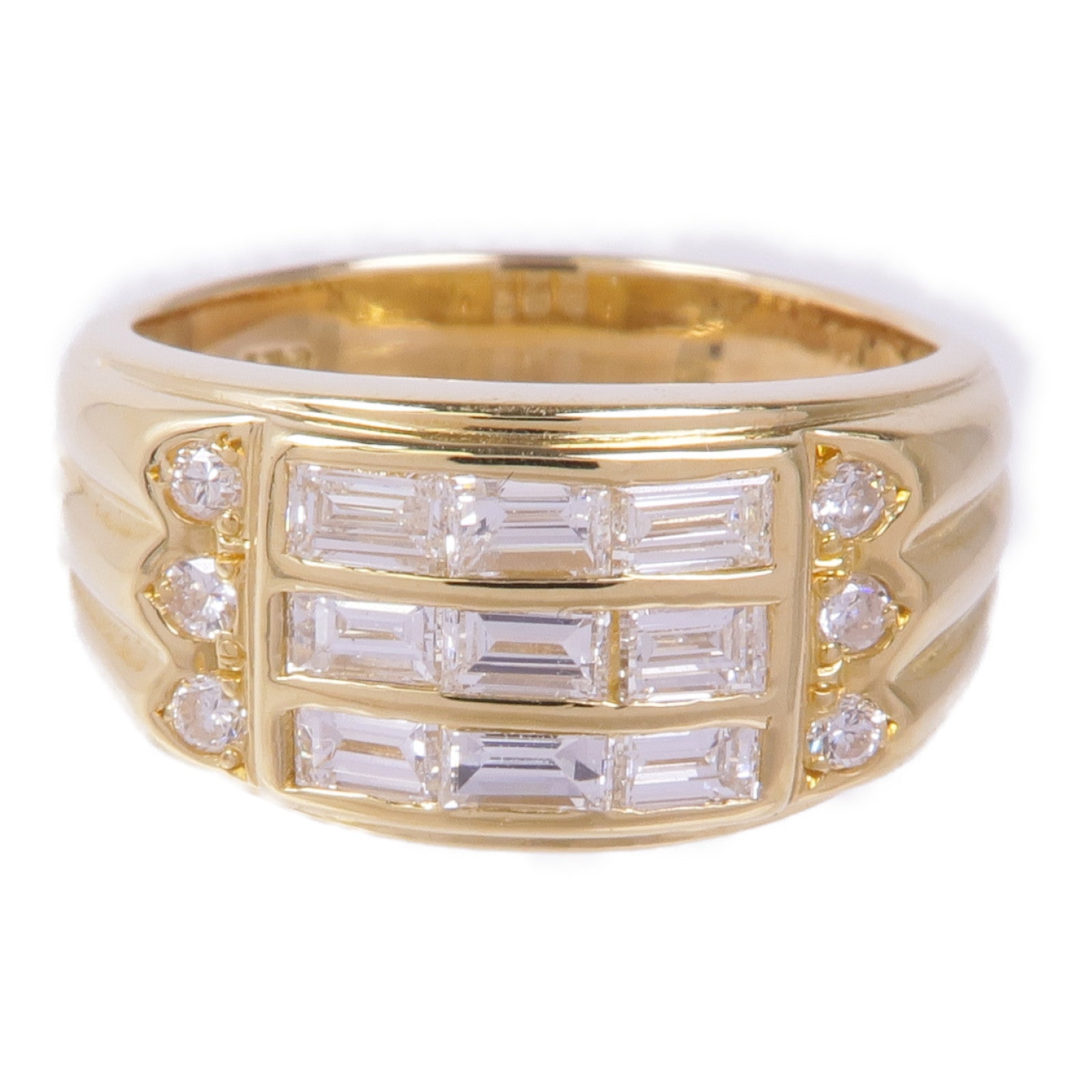 JEWELRY 18K黃金Diamond Ring鑽石戒指US#8.25