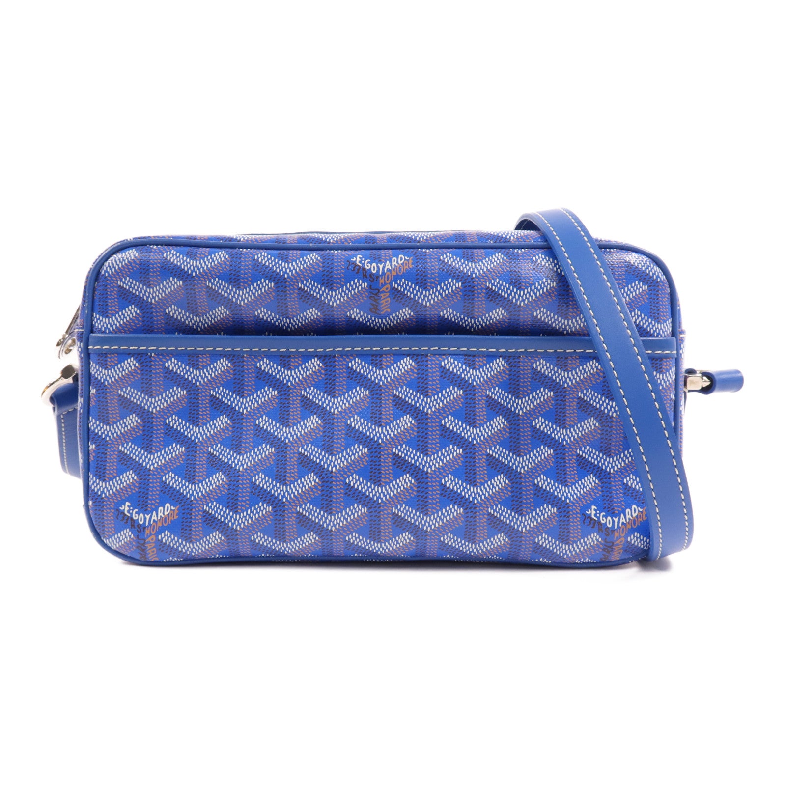 GOYARD 塗層帆布Sac Cap Vert銀扣肩背袋