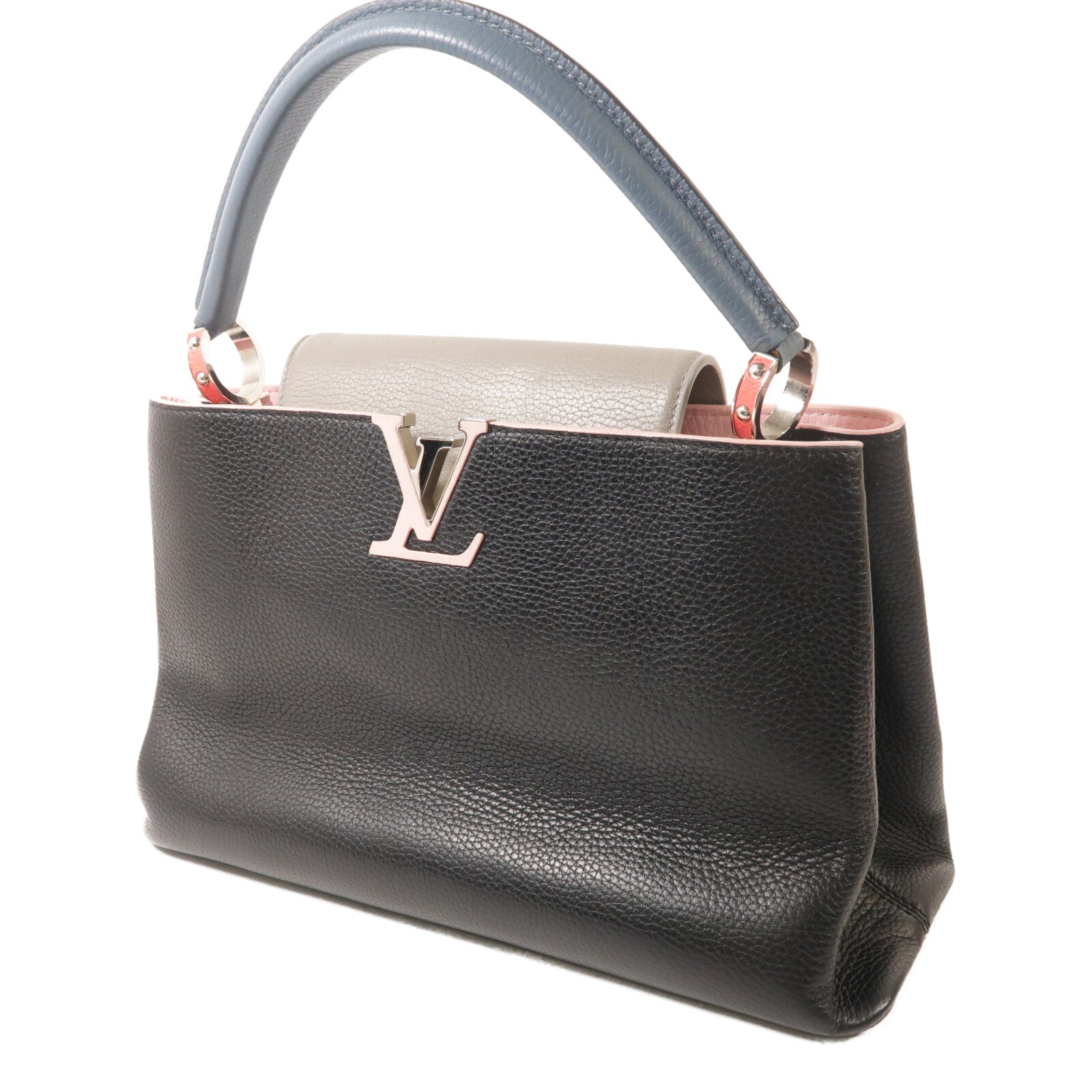 LOUIS VUITTON 牛皮皮革Capucines MM手挽袋