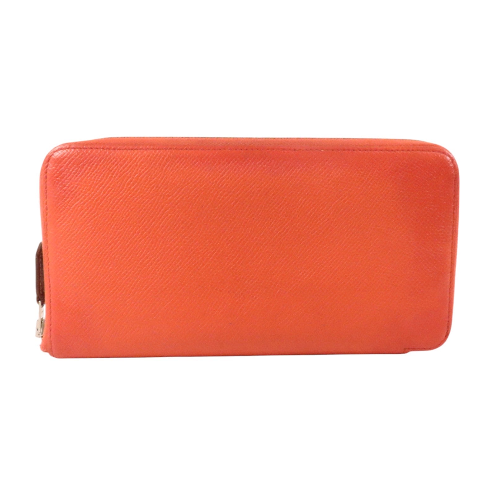 HERMES Epsom皮革Silk In Wallet銀扣長錢包Rose Jaipur