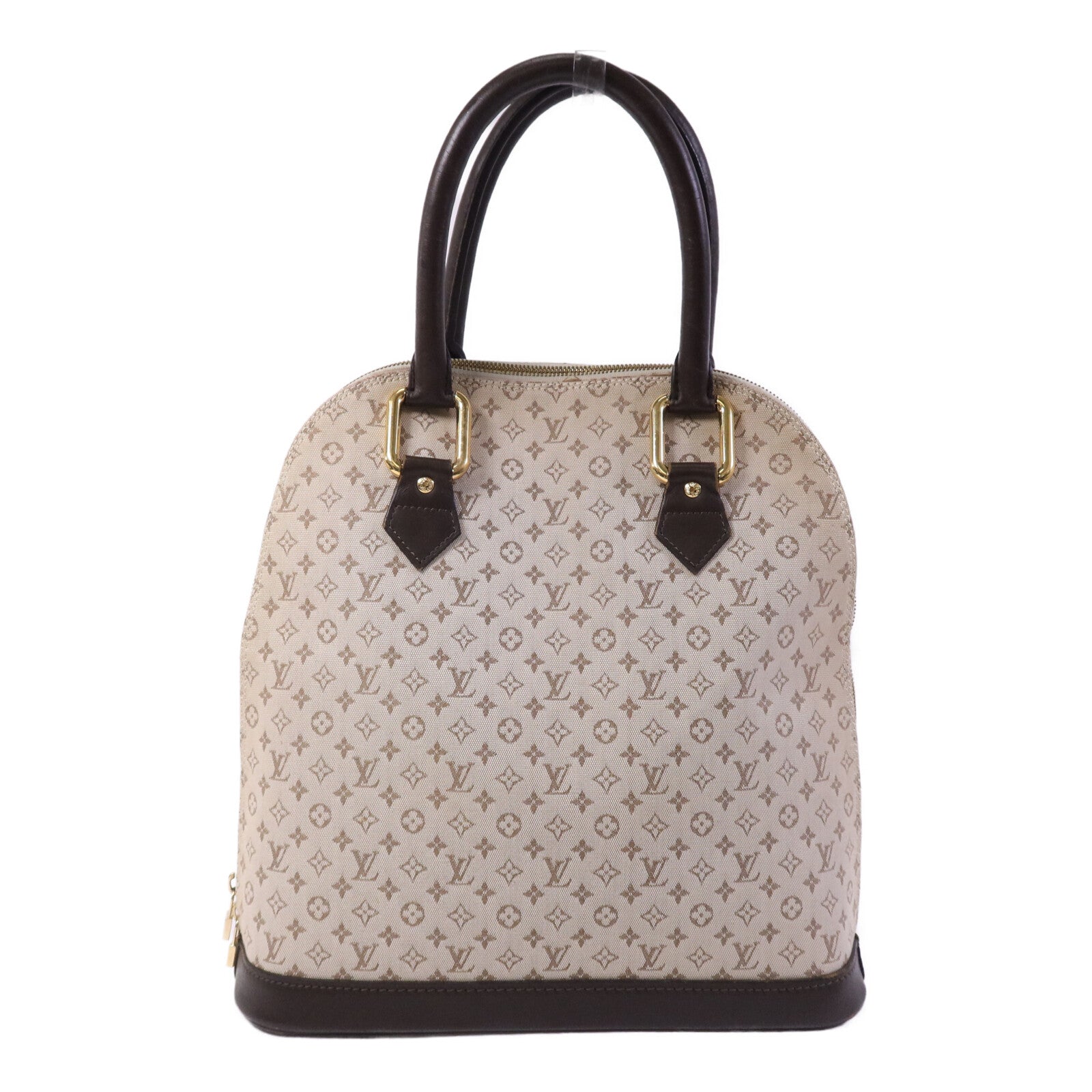 LOUIS VUITTON Monogram Mini Alma Haut金扣手挽袋