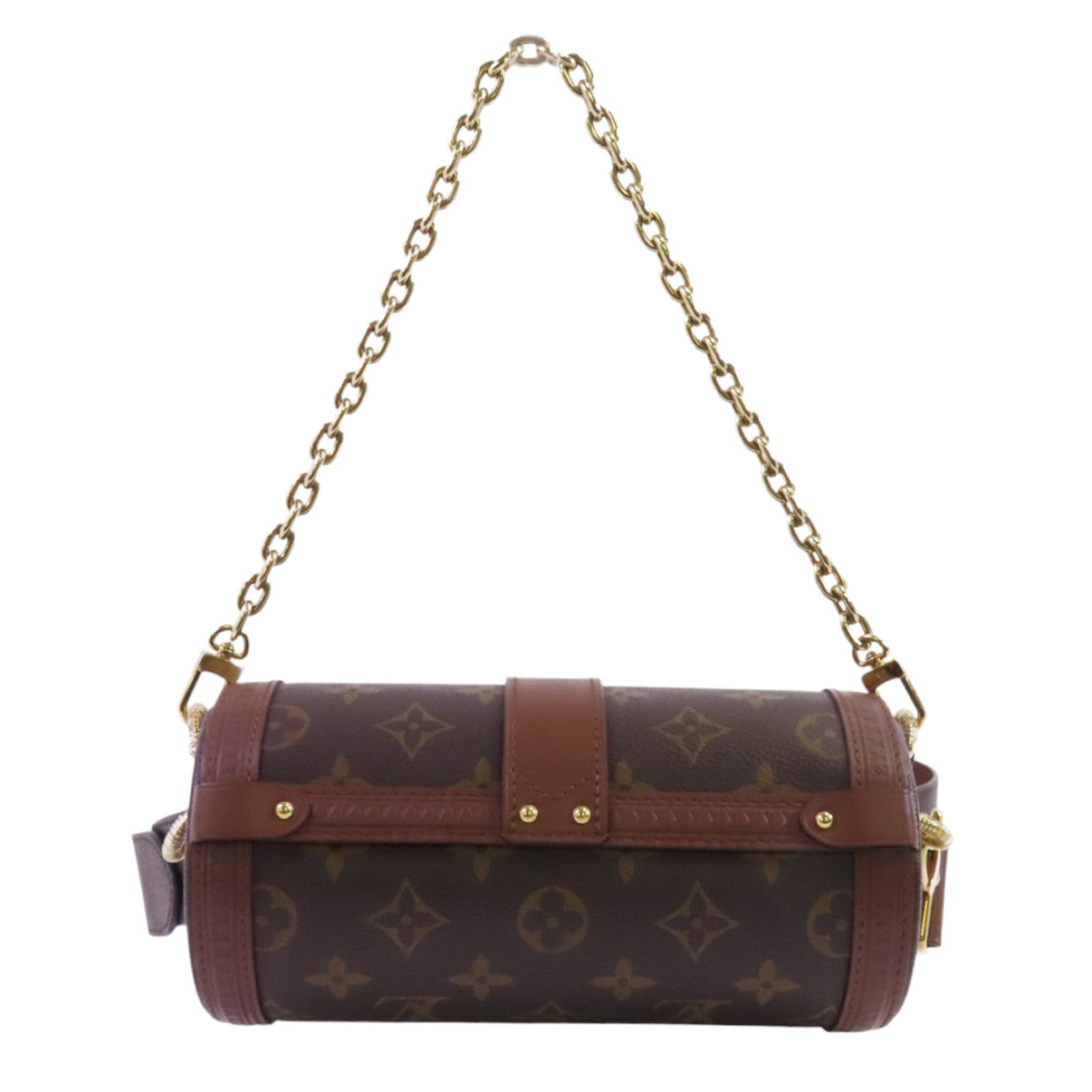 LOUIS VUITTON Monogram Papillon金扣手挽肩背兩用袋