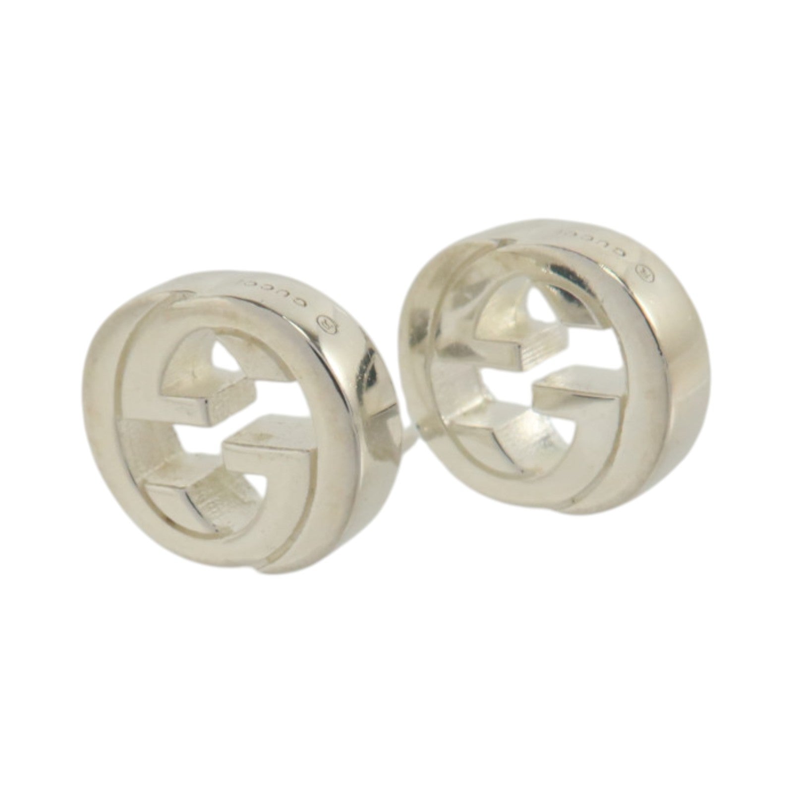GUCCI 925純銀Interlocking G Earrings耳環