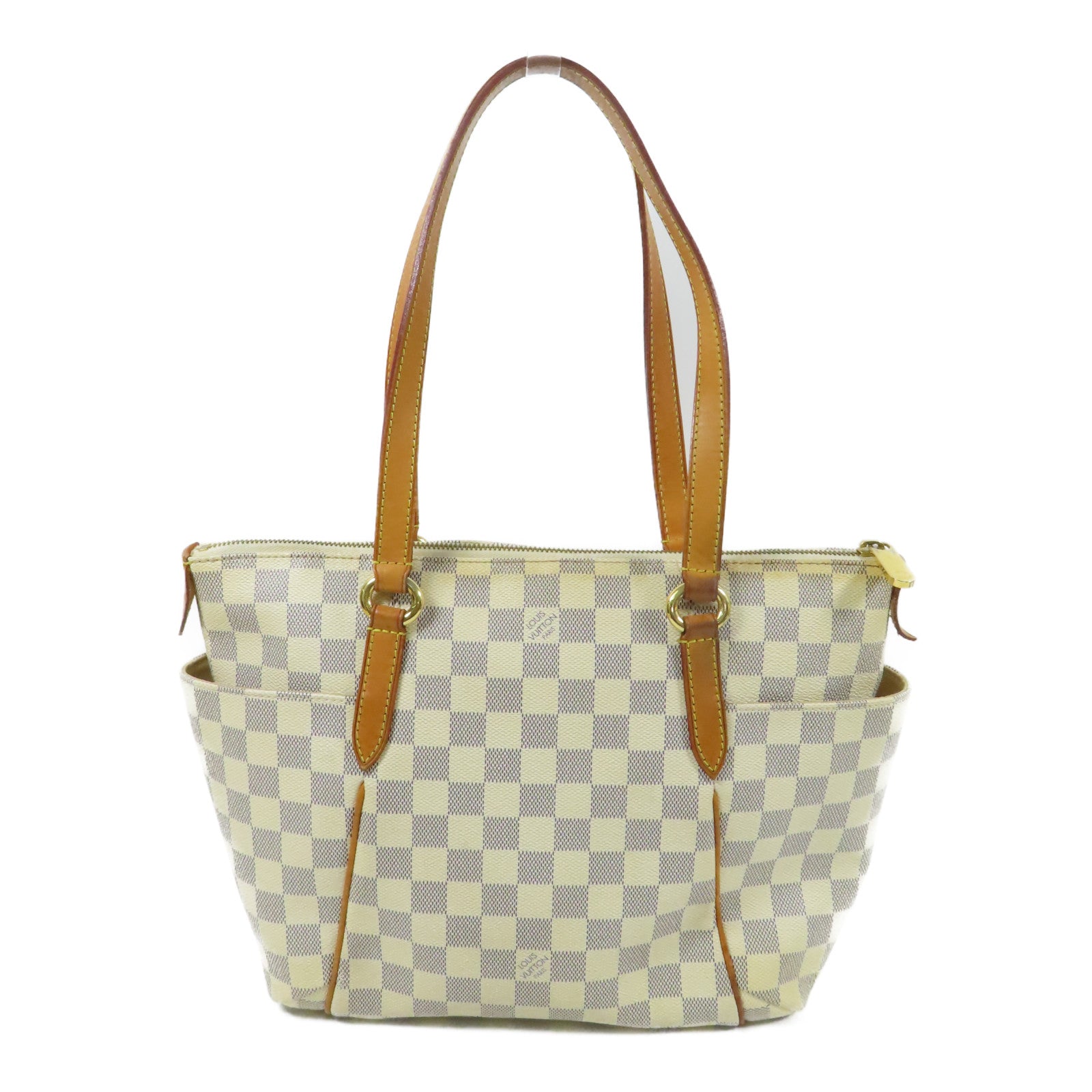 LOUIS VUITTON Damier Azur Totally MM金扣肩背袋