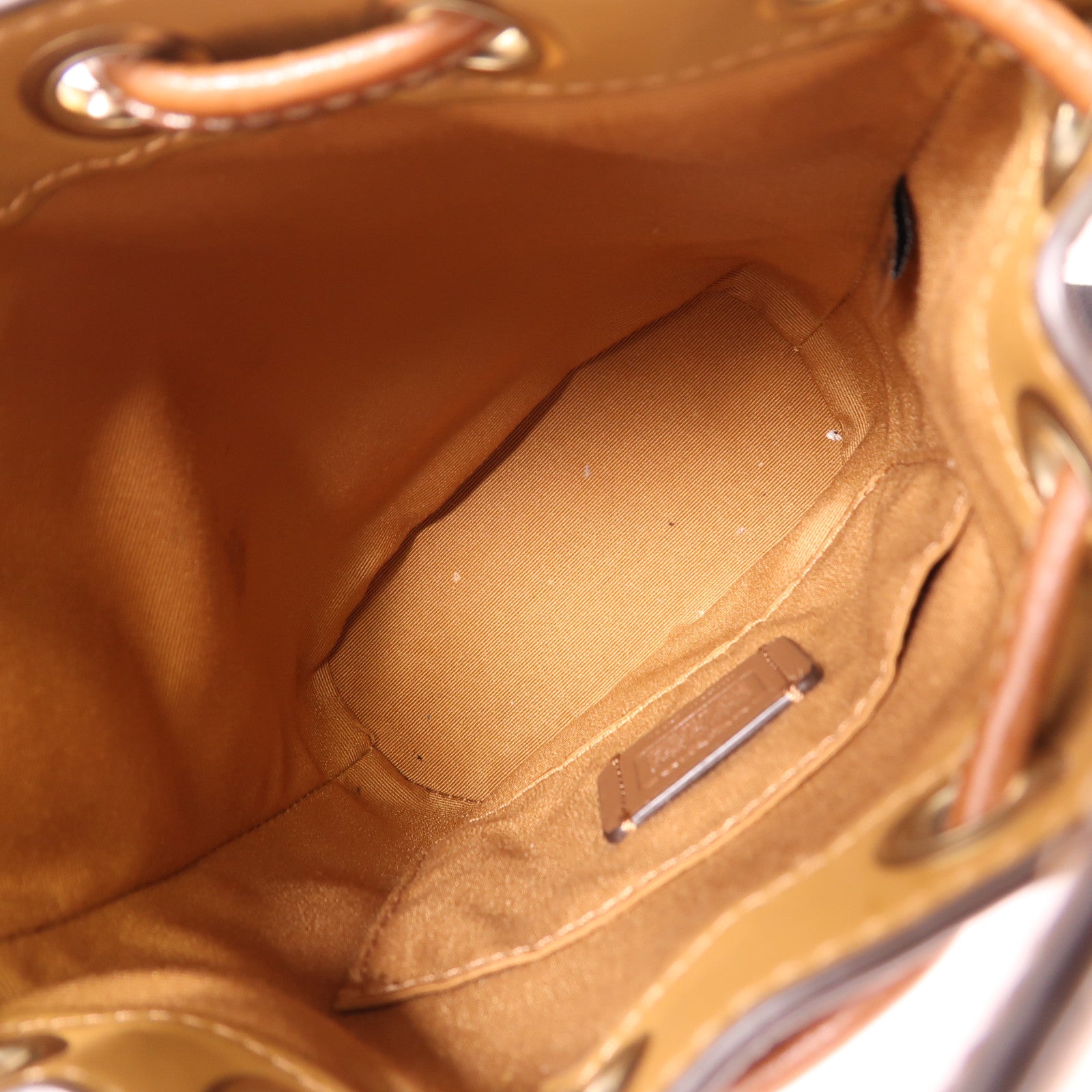 COACH 塗層帆布2 Way Shoulder金扣手挽肩背兩用袋